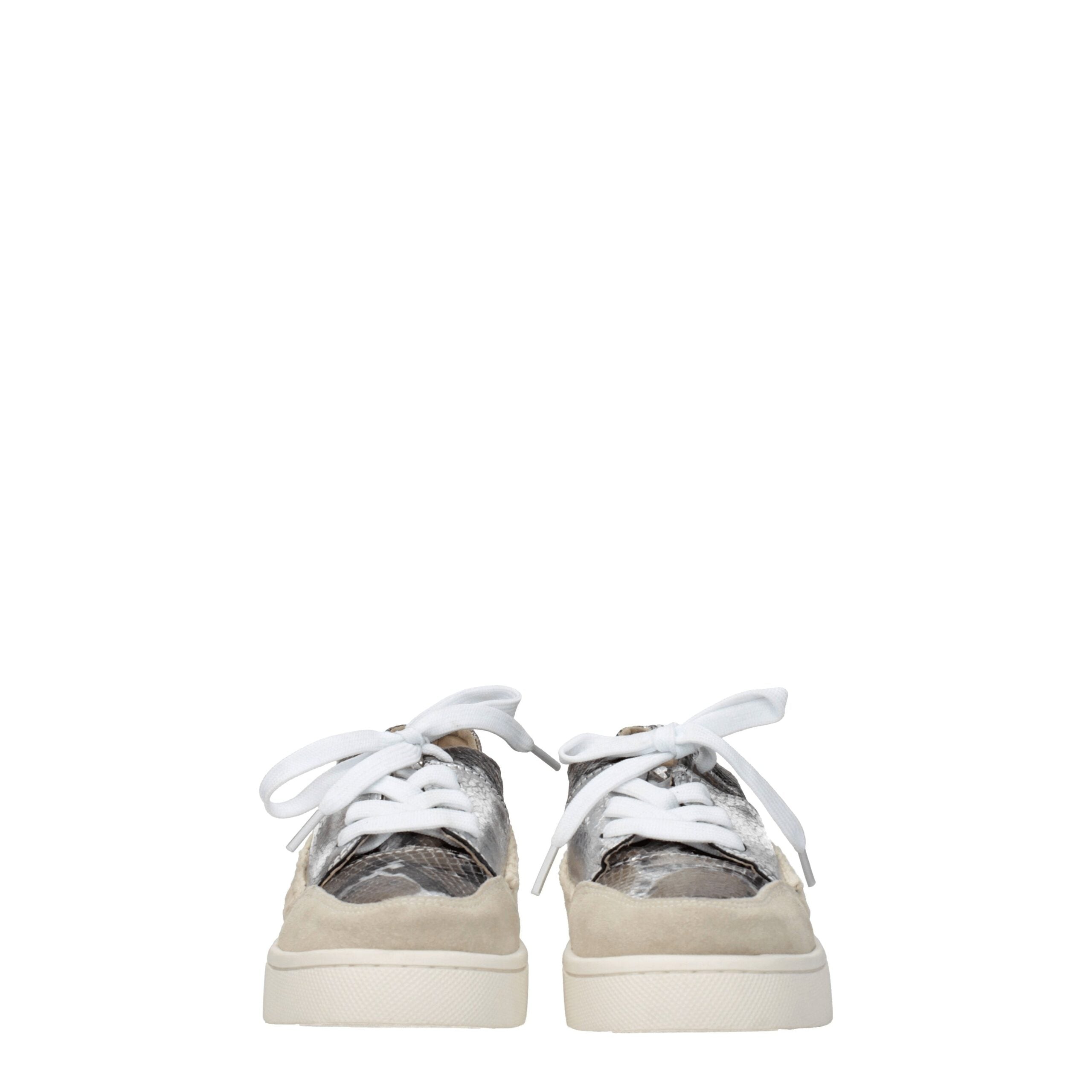 Gray Leather Low Tops Mou