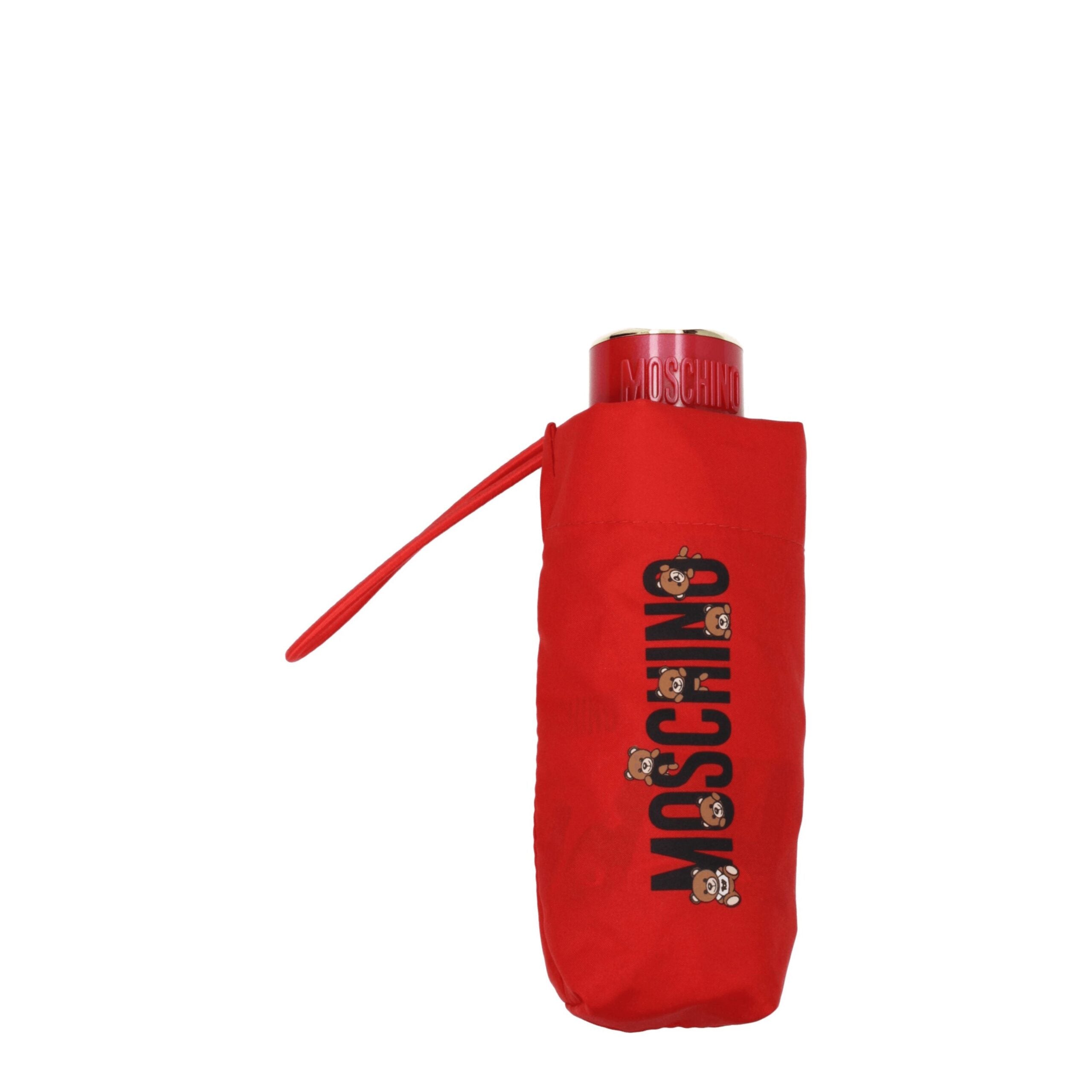 Red Polyester Umbrellas Moschino