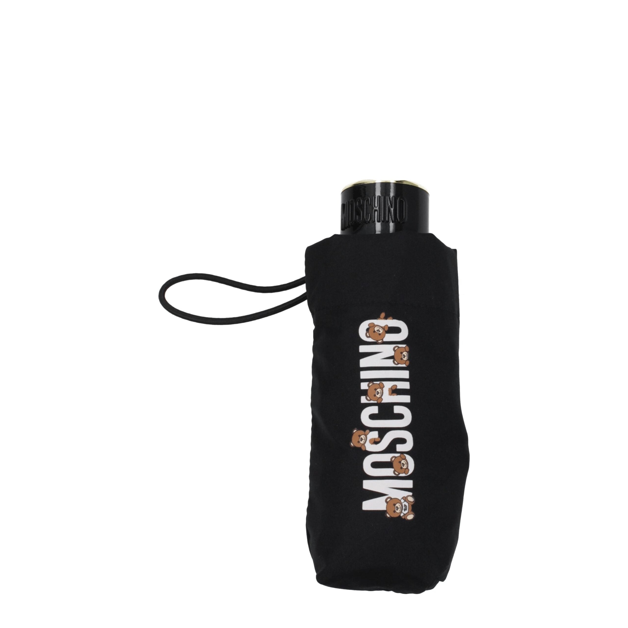 Black Polyester Umbrellas Moschino