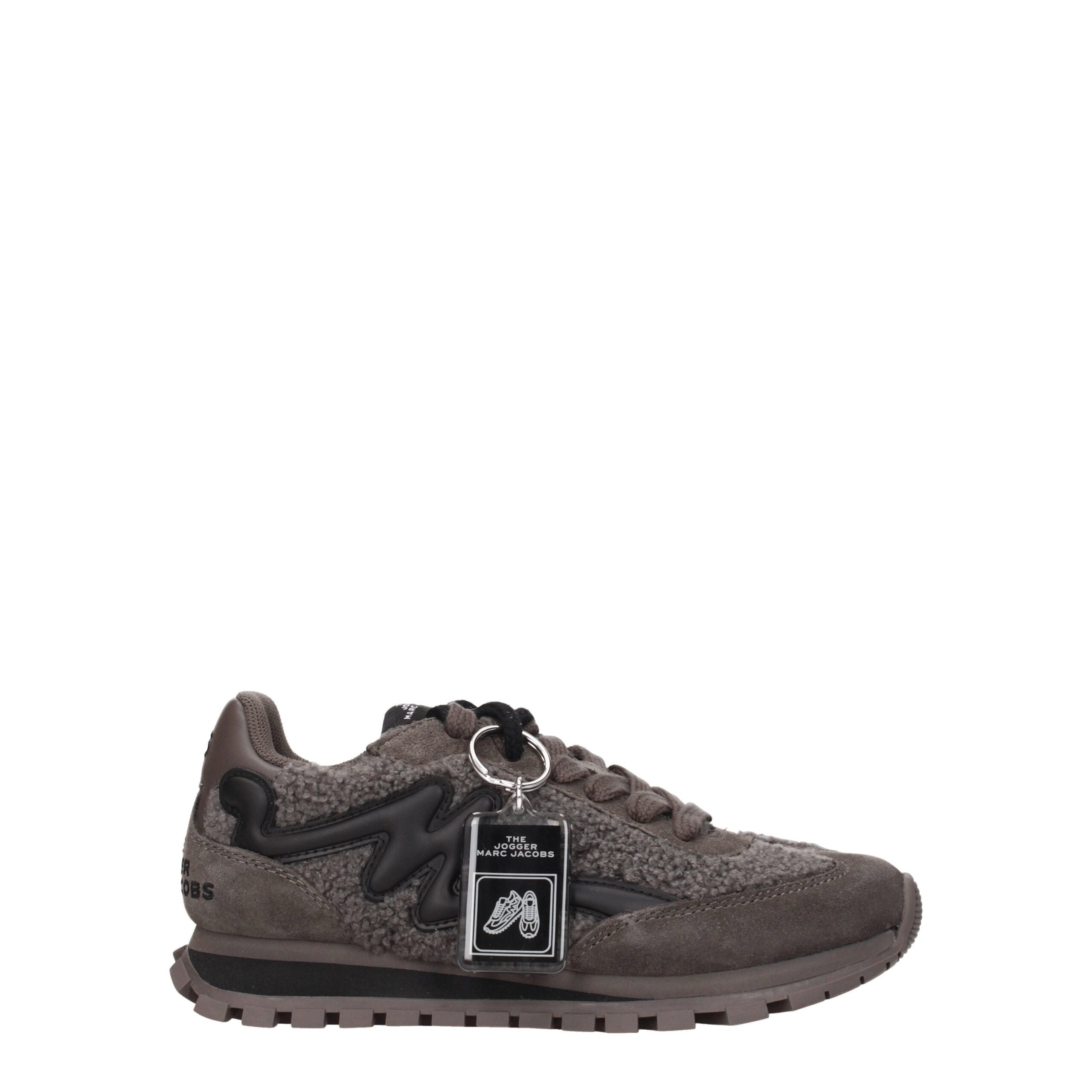 Gray Fur Chunky Sneakers Marc Jacobs