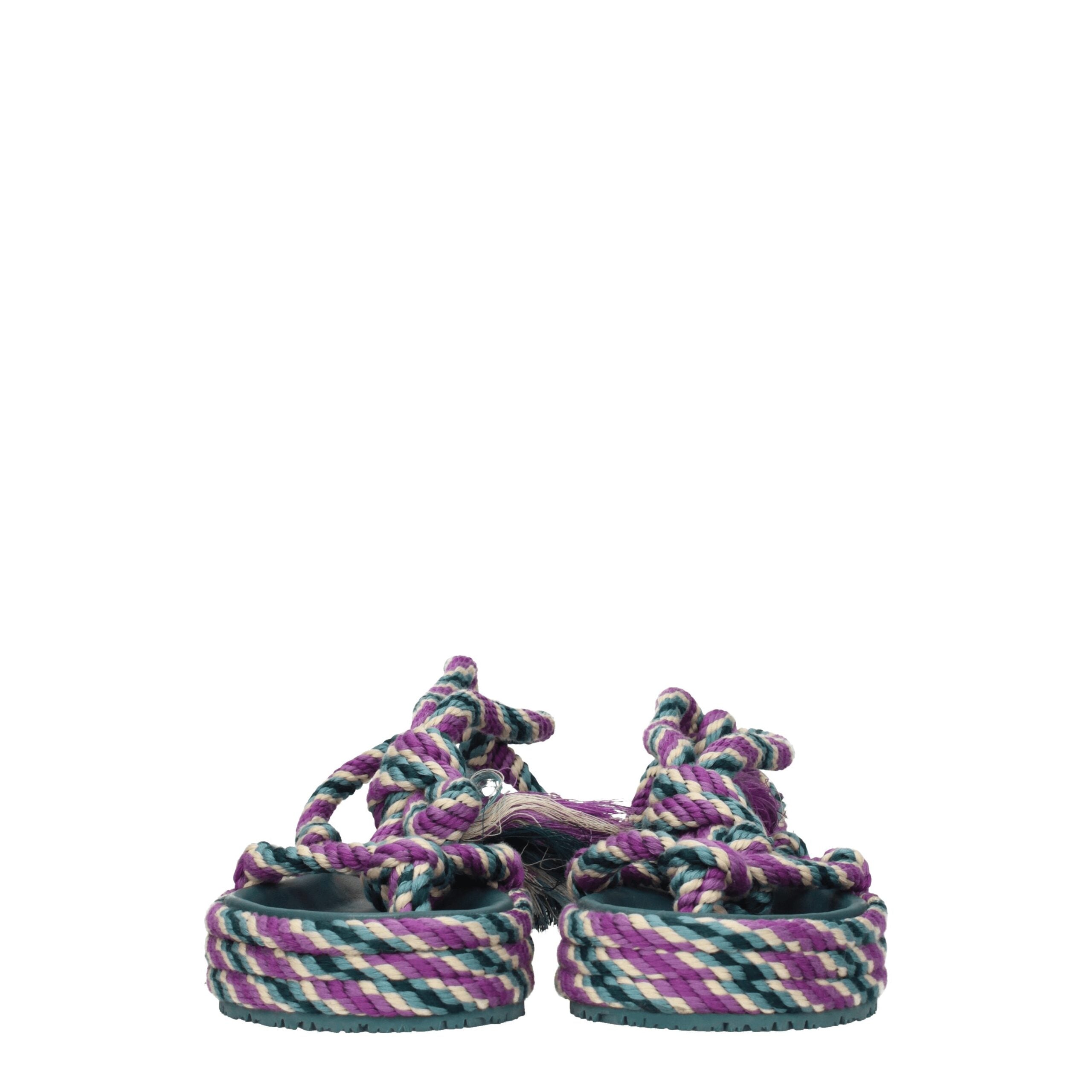 Multicolor Fabric Flat Sandals Isabel Marant