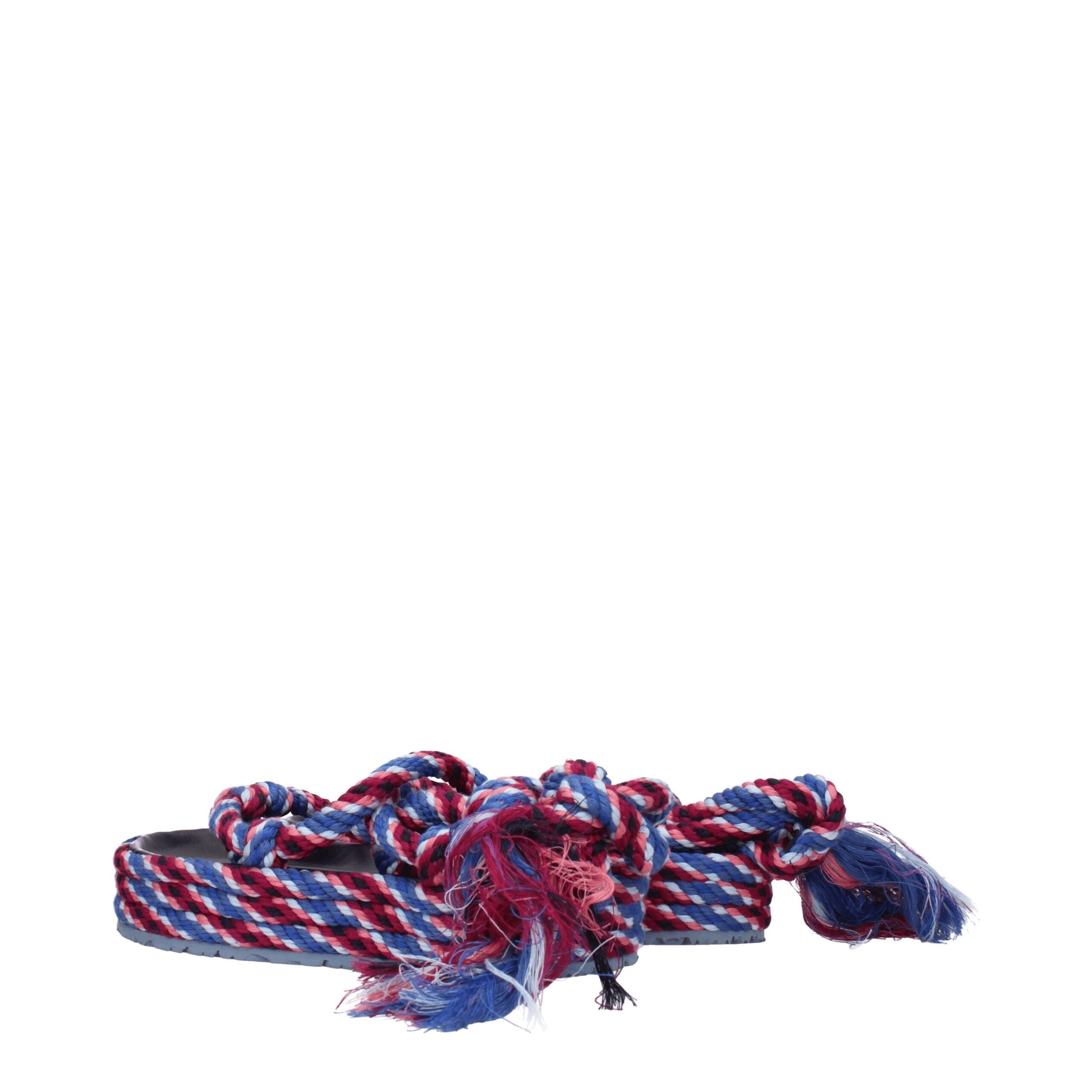 Blue Fabric Flat Sandals Isabel Marant