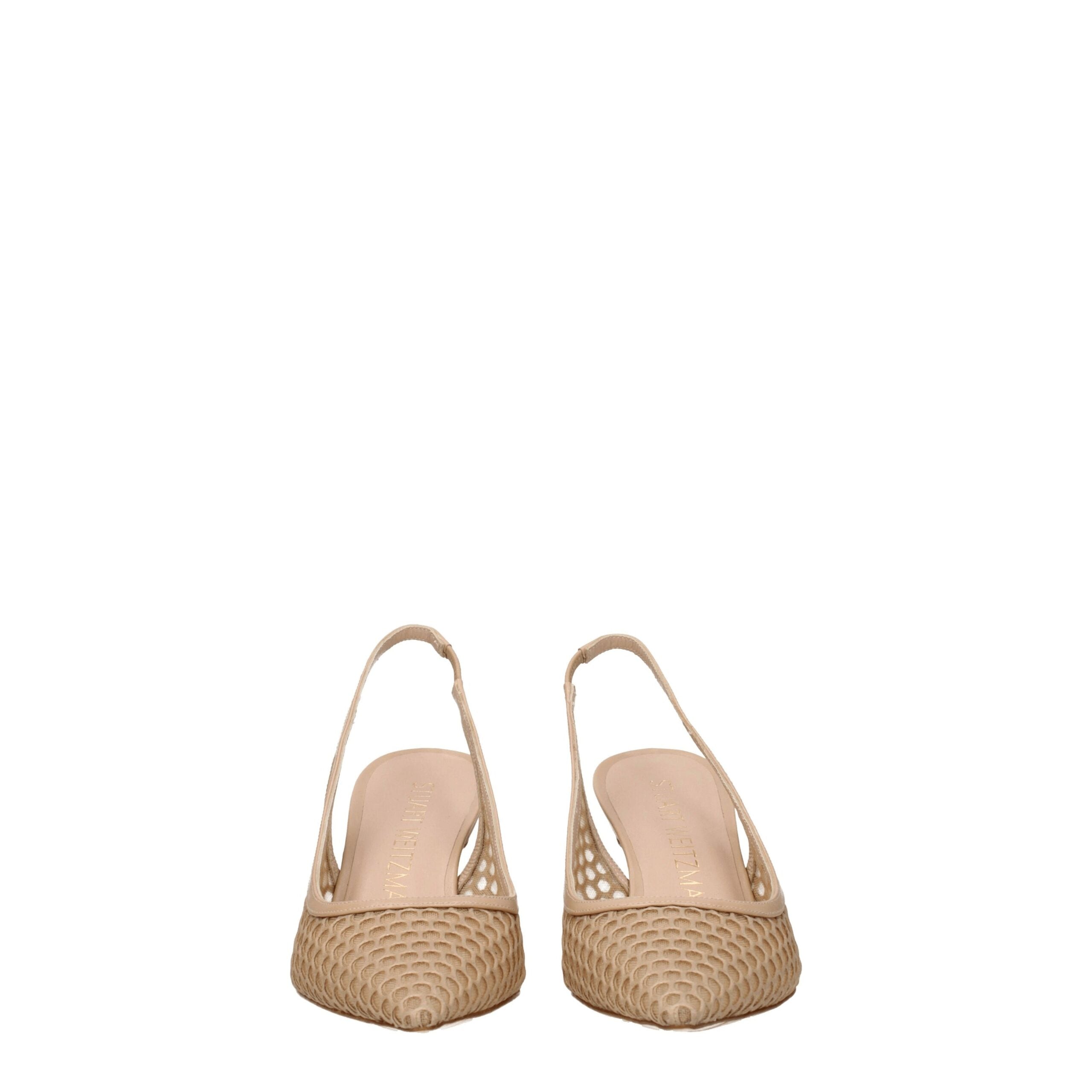 Beige Leather High Heel Pumps Stuart Weitzman