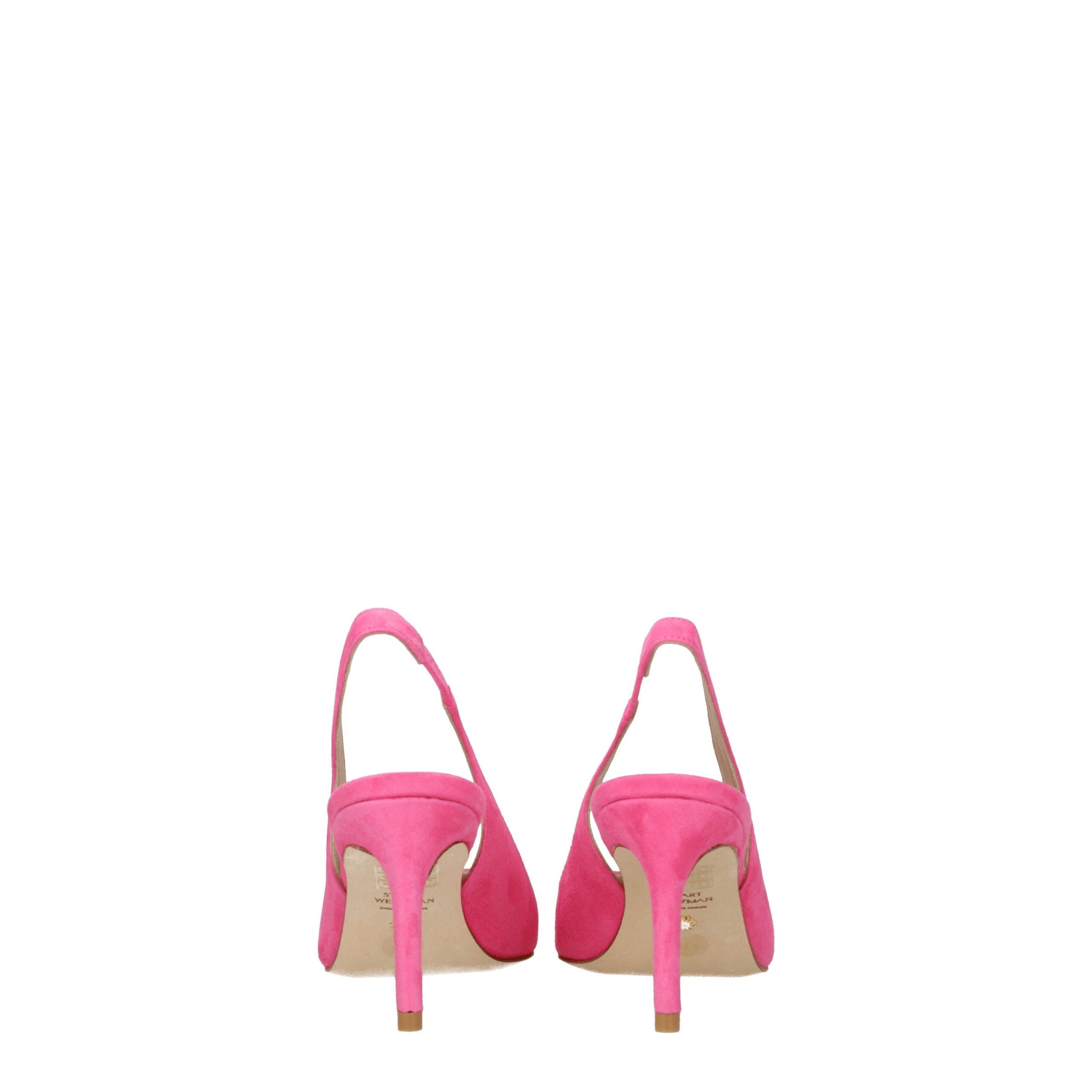Pink Leather High Heel Pumps Stuart Weitzman