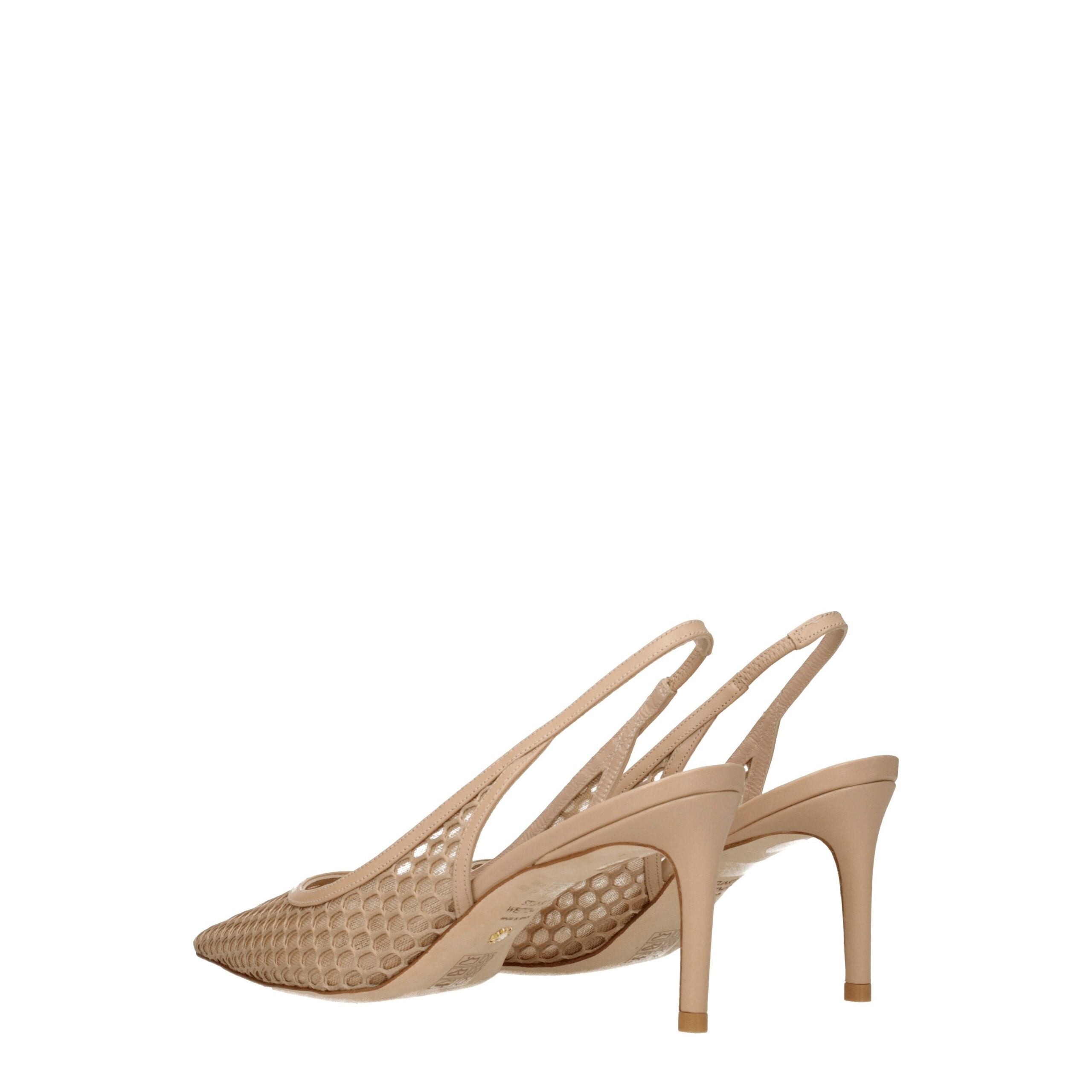 Beige Leather High Heel Pumps Stuart Weitzman