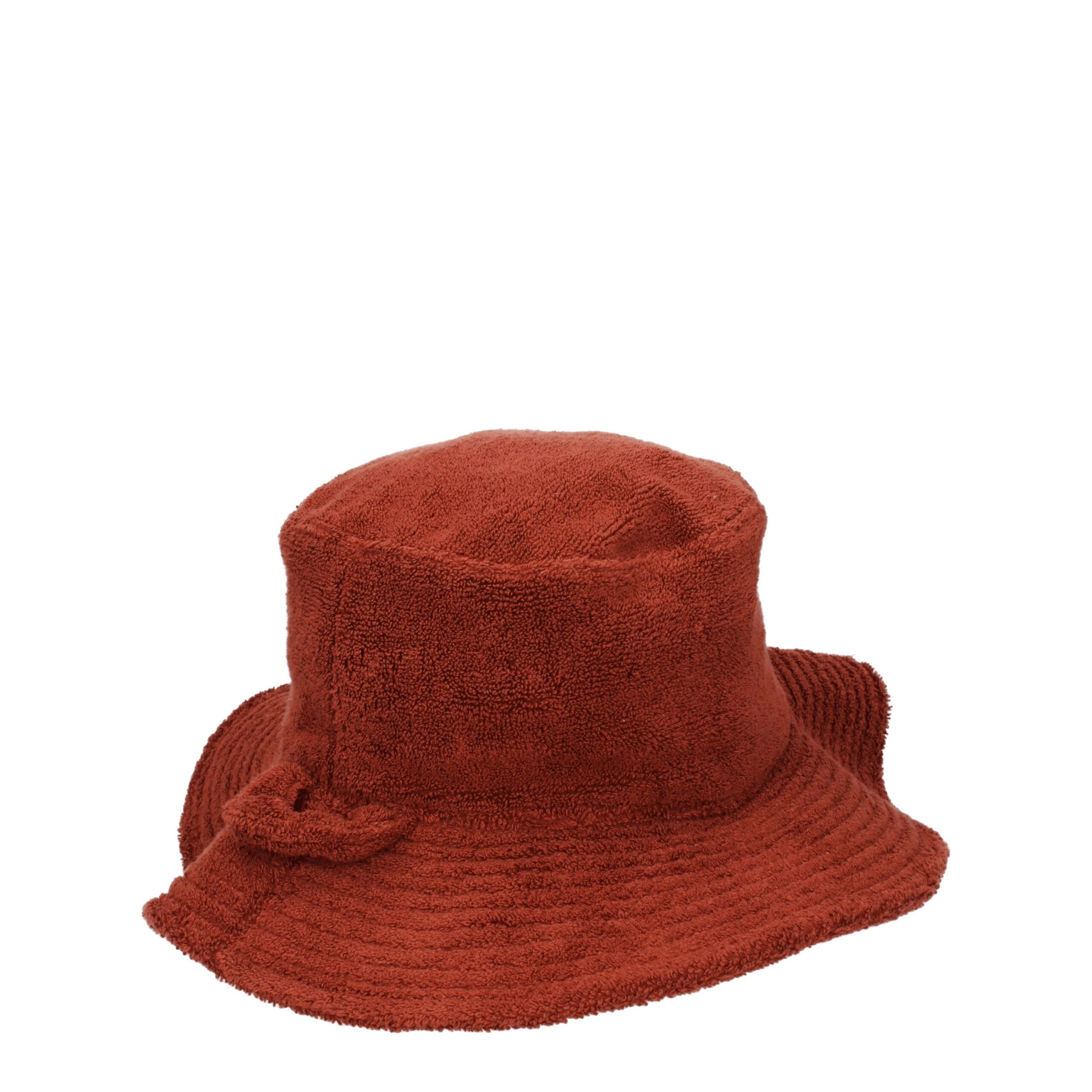 Brown Cotton Bucket Hats Jacquemus