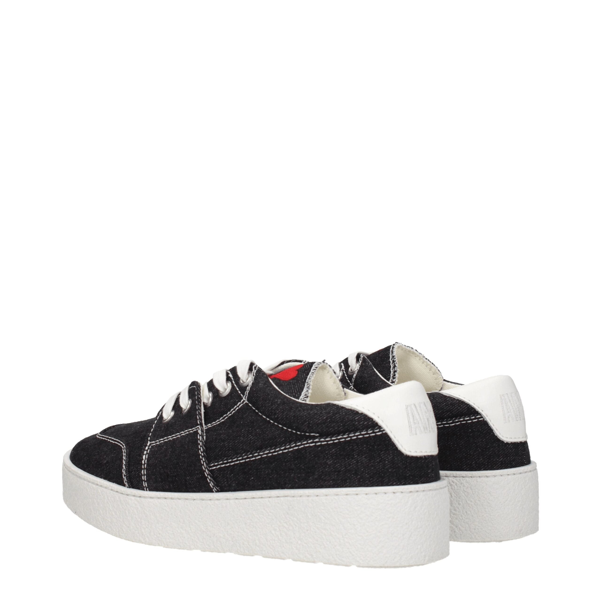 Black Fabric Low Tops Ami Paris