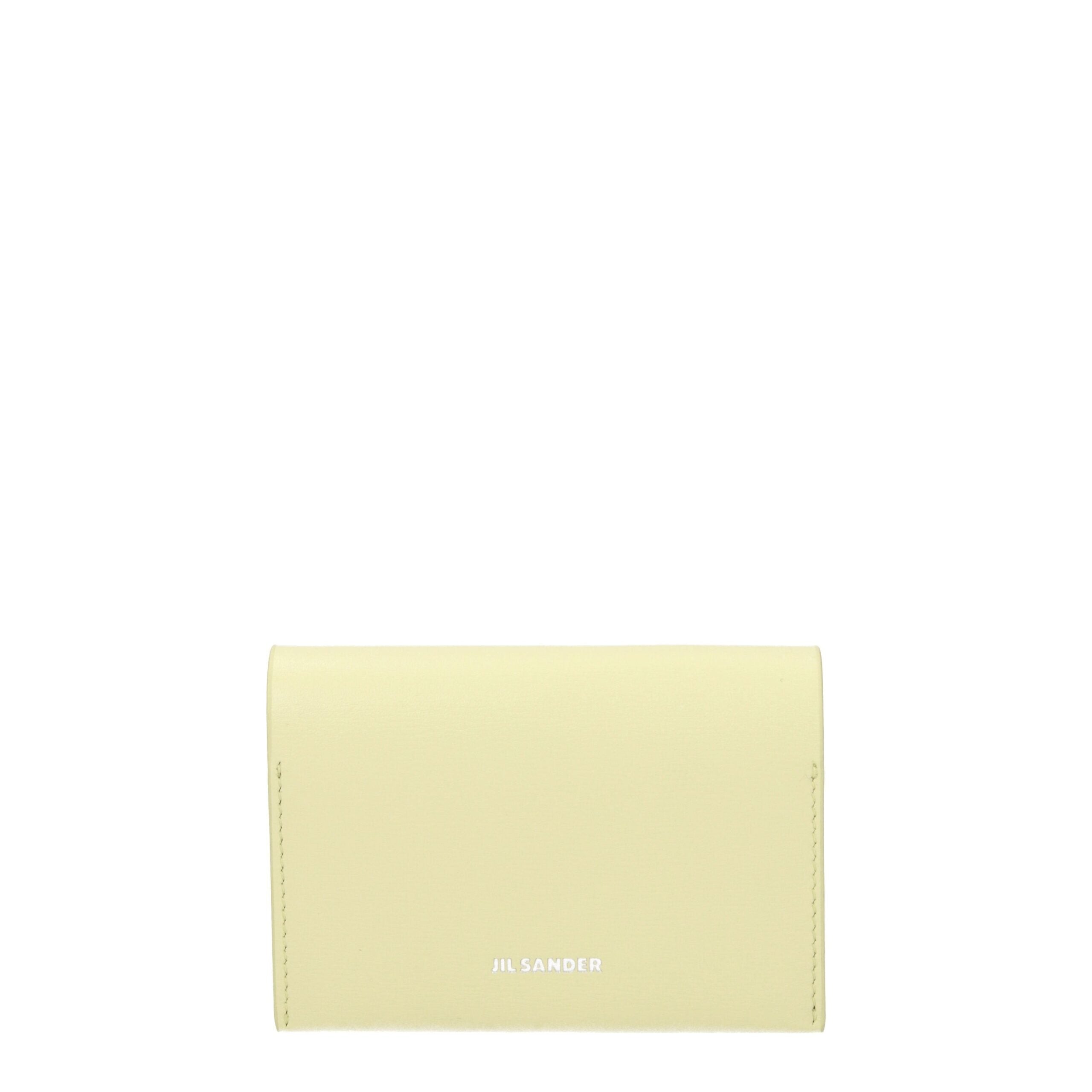 Yellow Leather Cardholders Jil Sander