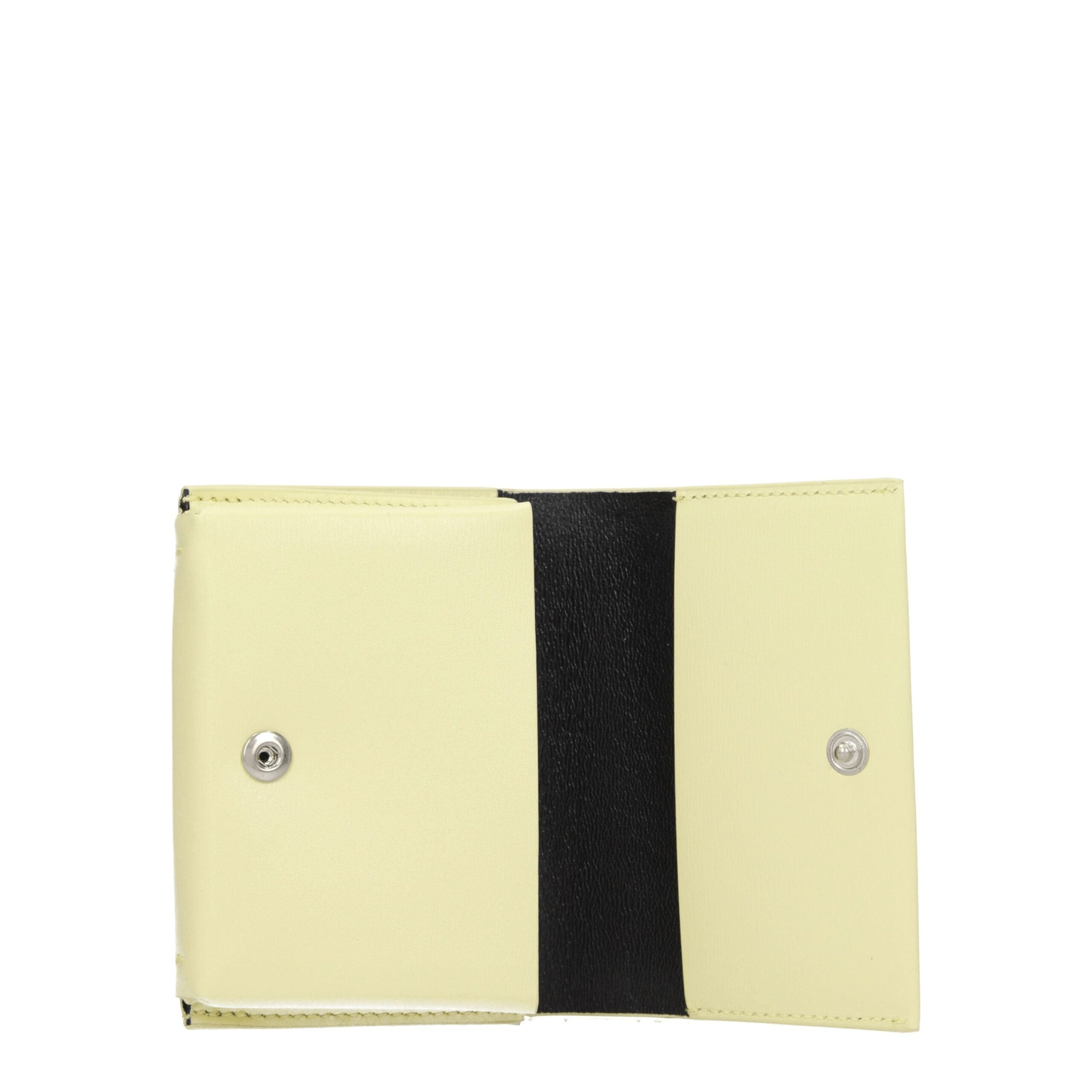 Yellow Leather Cardholders Jil Sander
