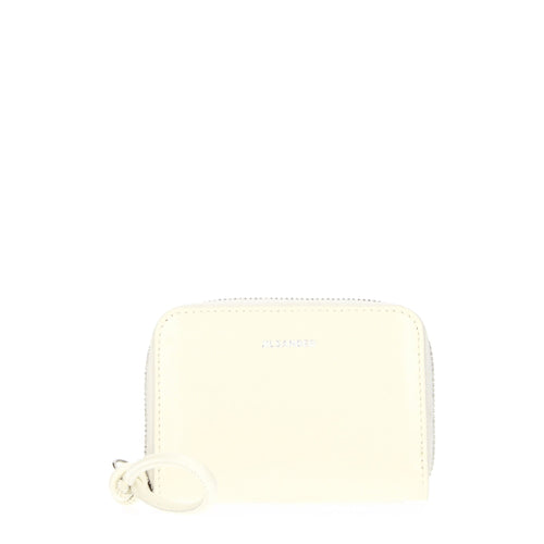 Beige Leather Wallets Jil Sander