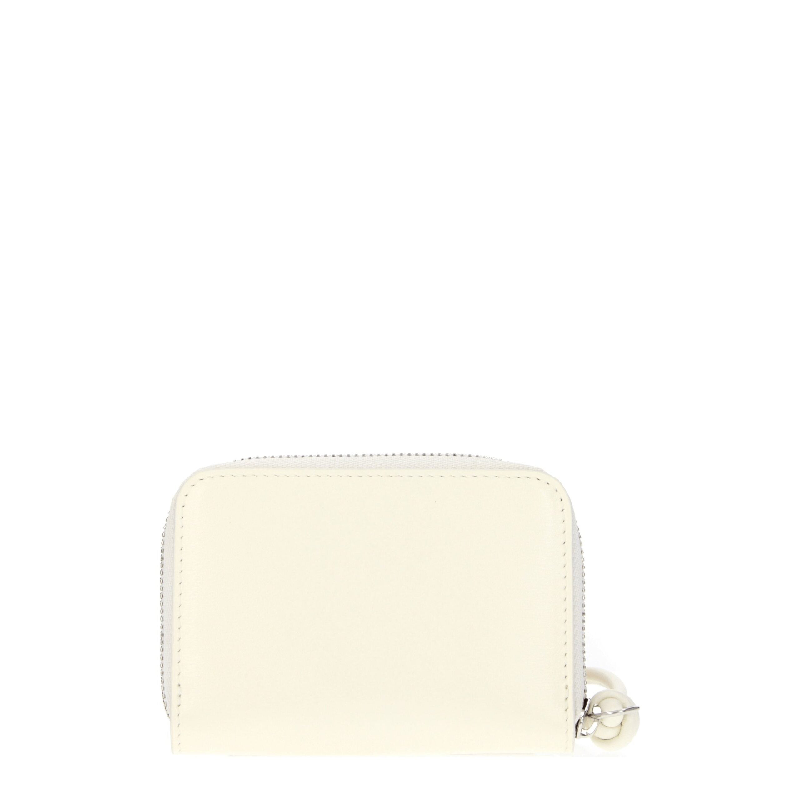 Beige Leather Wallets Jil Sander