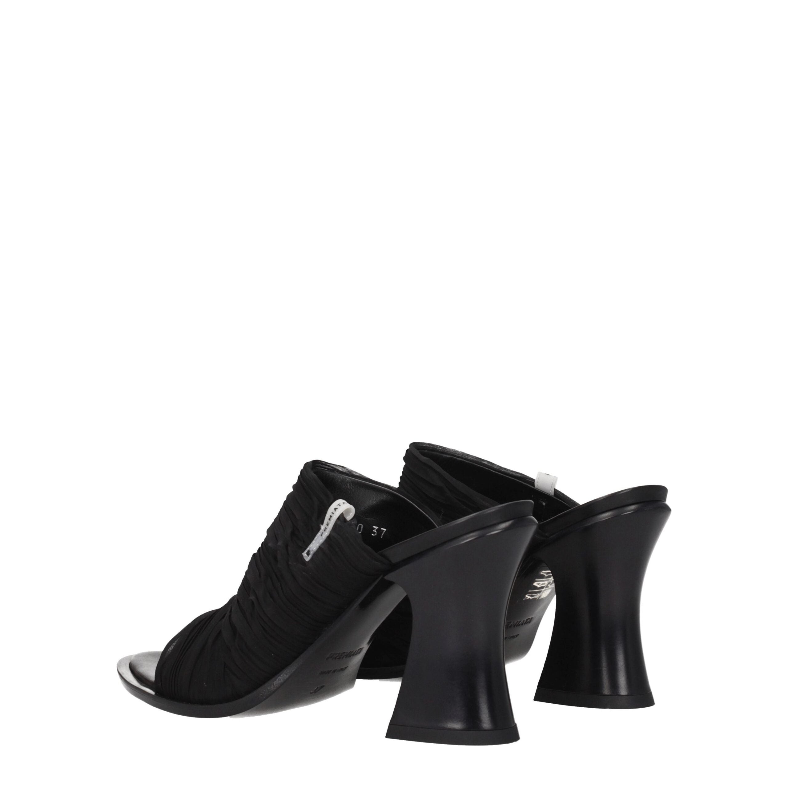 Black Fabric Platforms Premiata