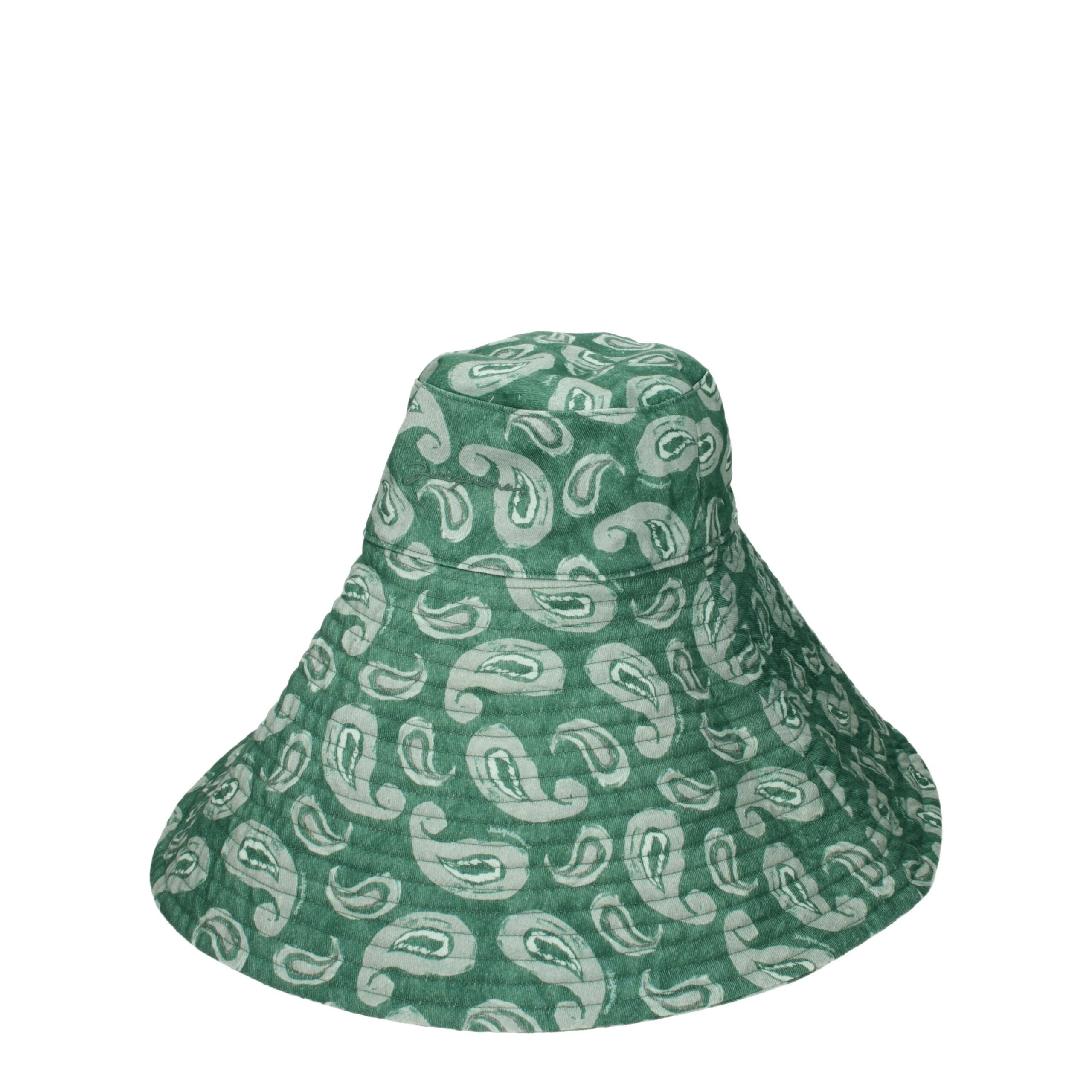 Green Cotton Sunhats Jacquemus
