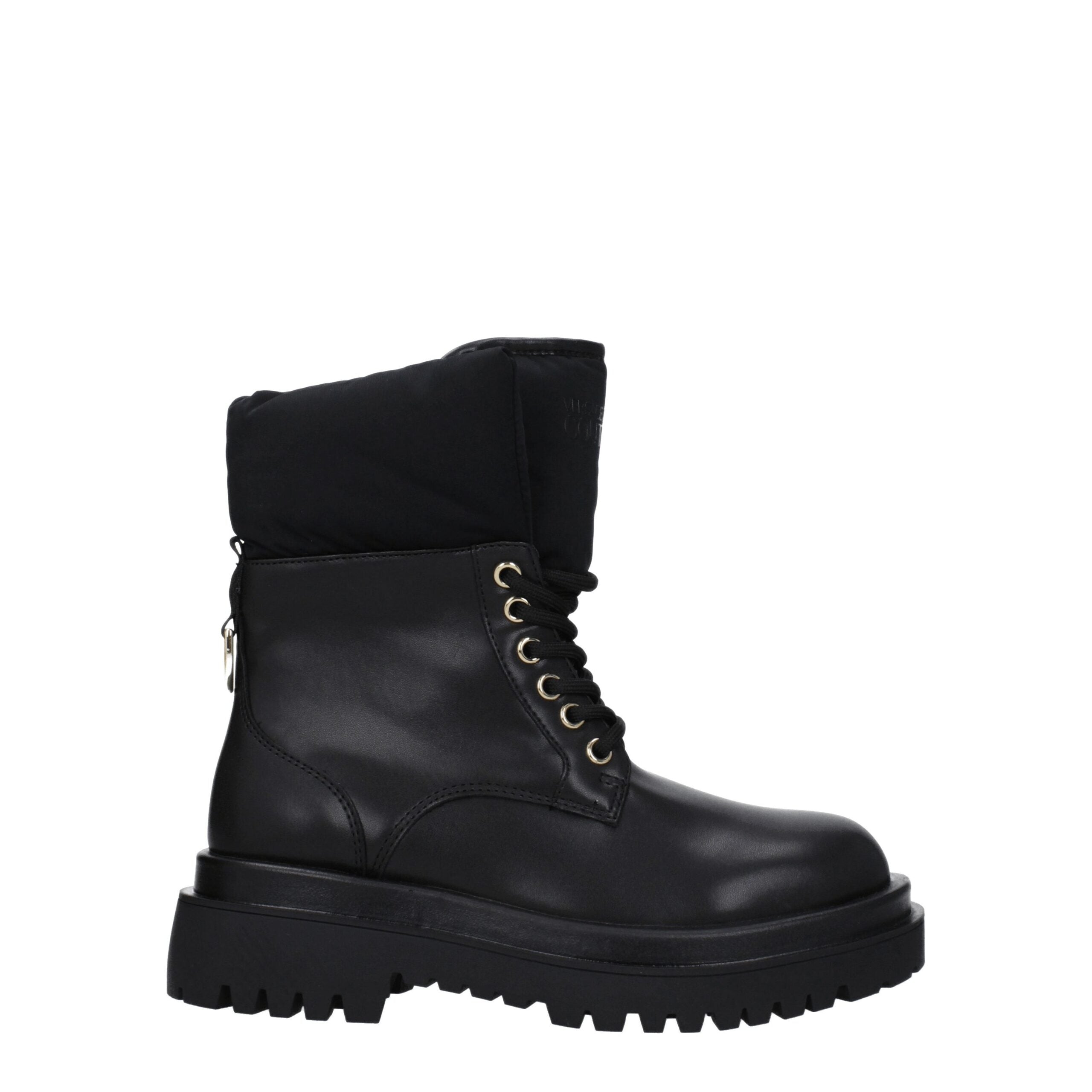 Black Polyethylene Ankle Boots Versace Jeans