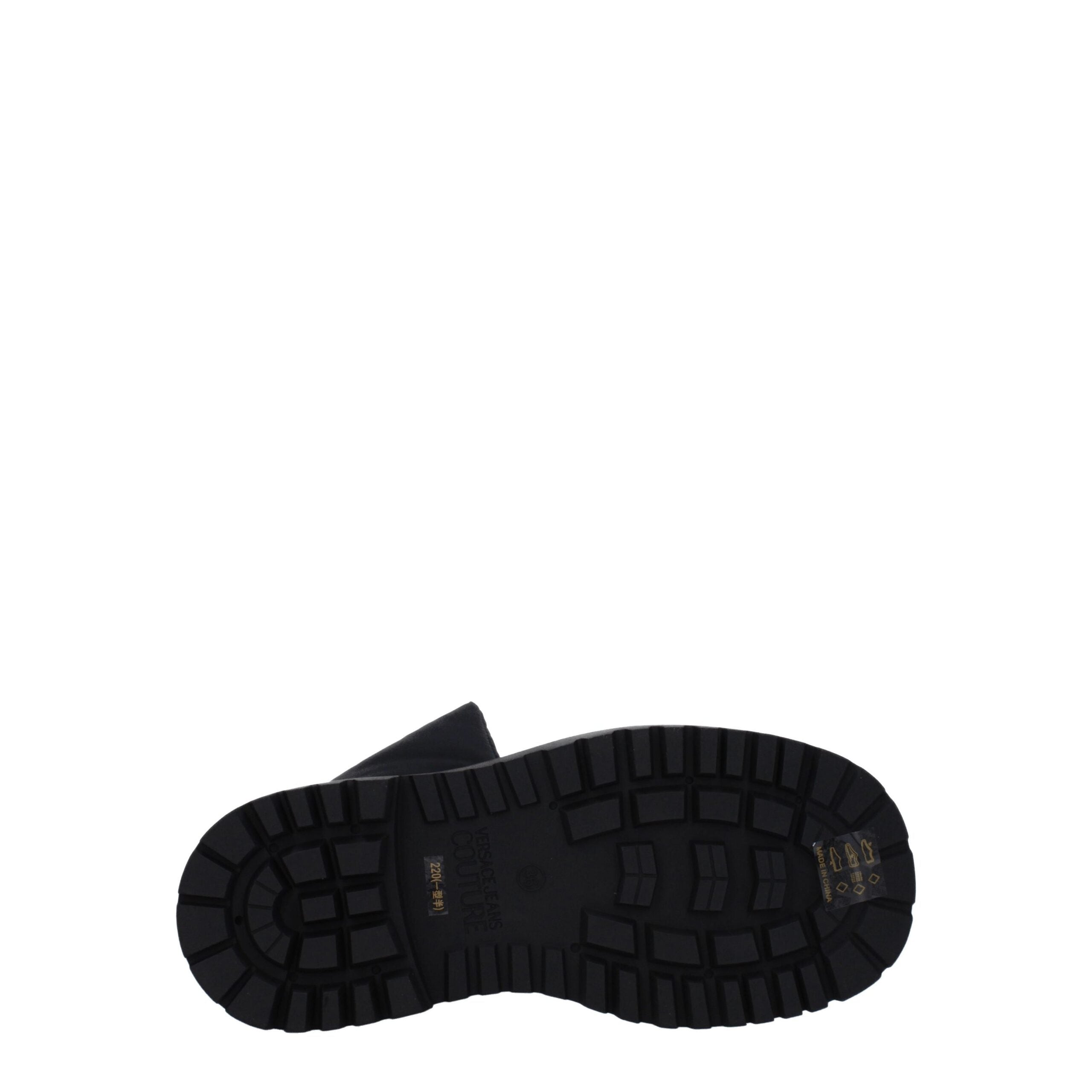 Black Polyethylene Ankle Boots Versace Jeans