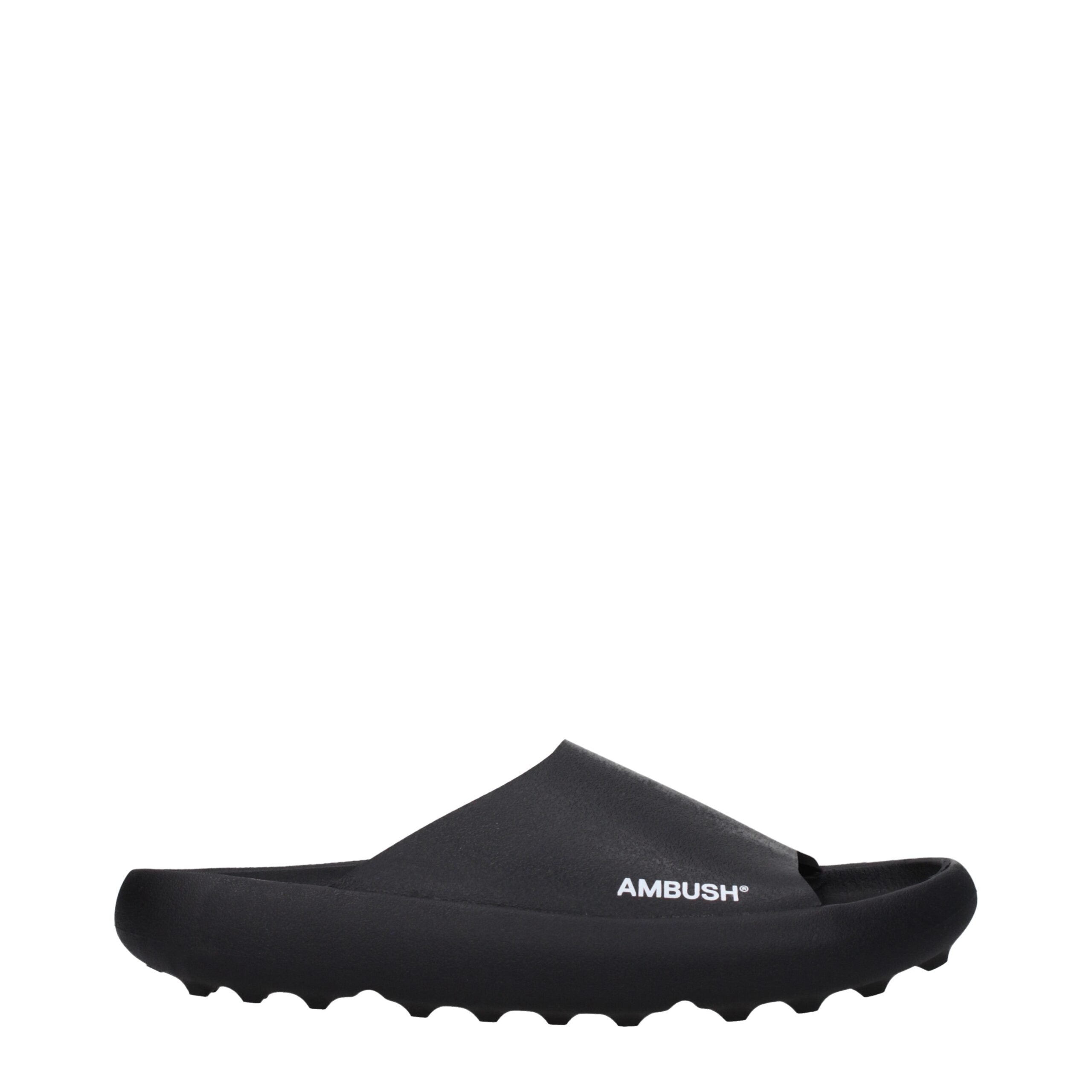 Black Cotton Slippers Sandals Ambush