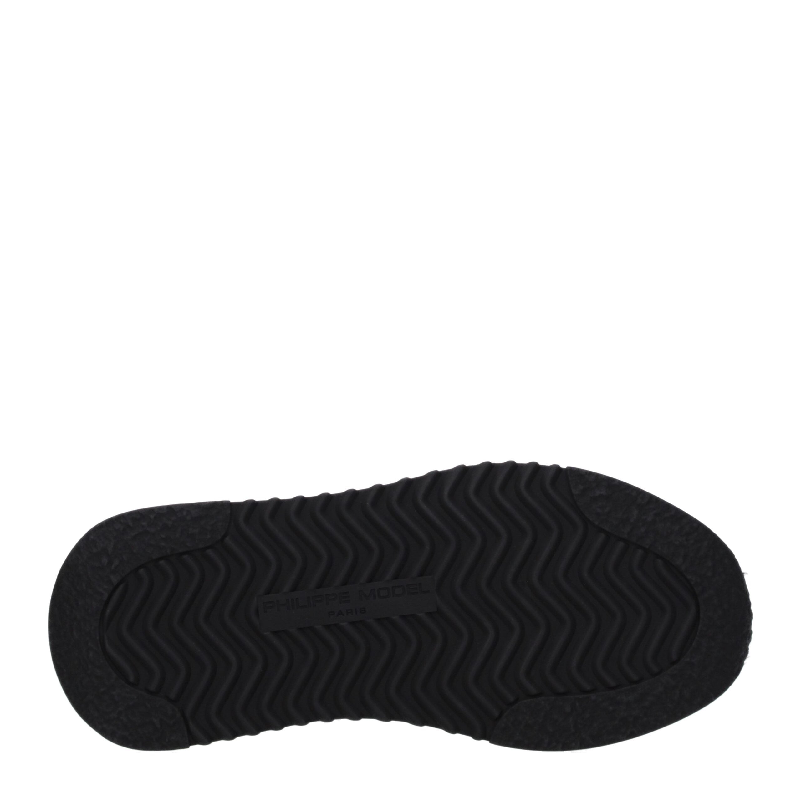 White Fabric Athletic Sneakers Philippe Model