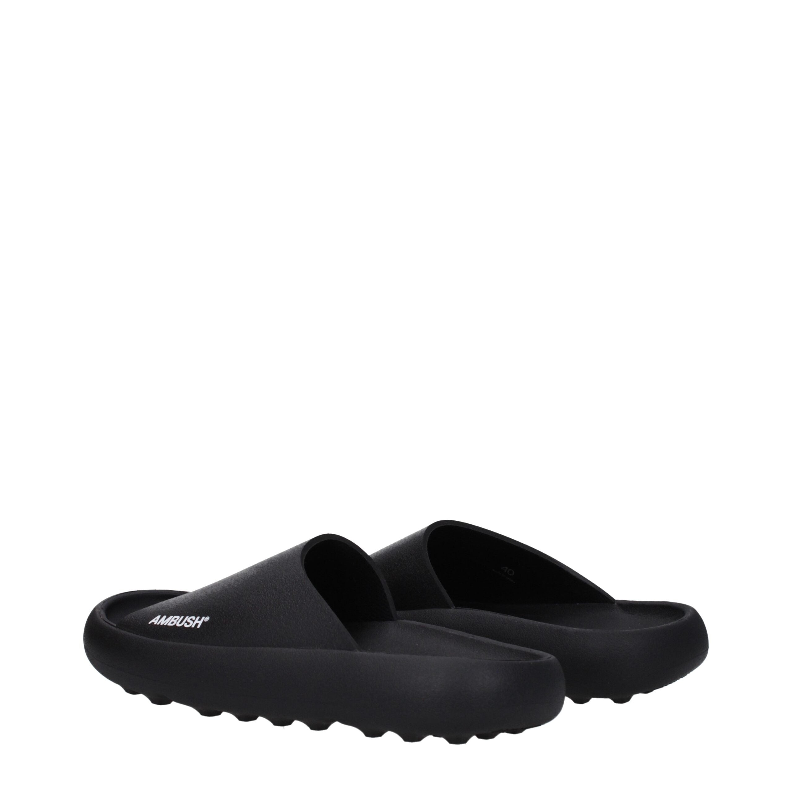 Black Cotton Slippers Sandals Ambush
