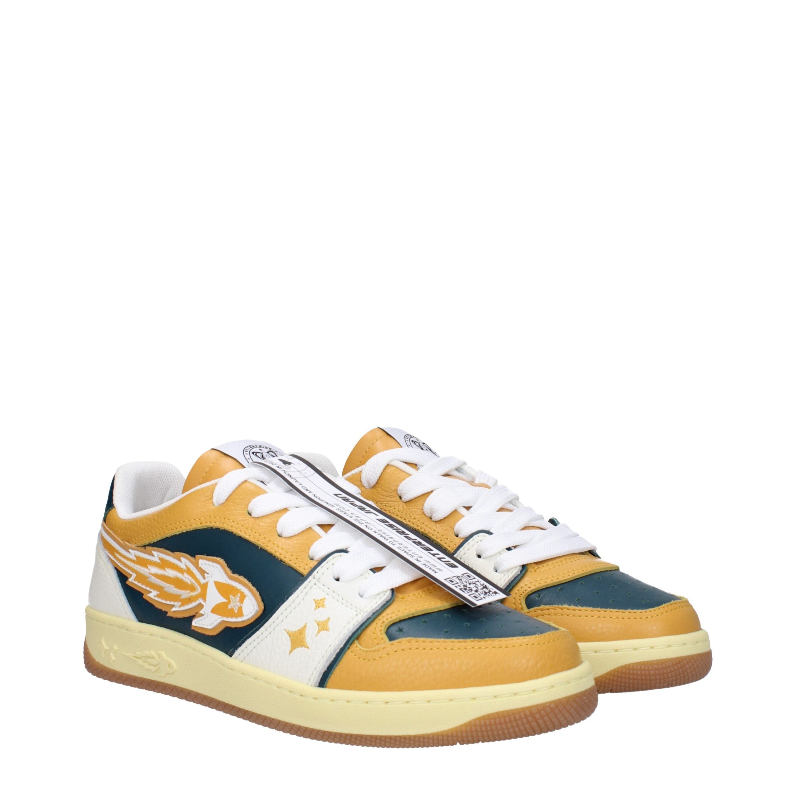 Green Leather Low Tops Enterprise Japan