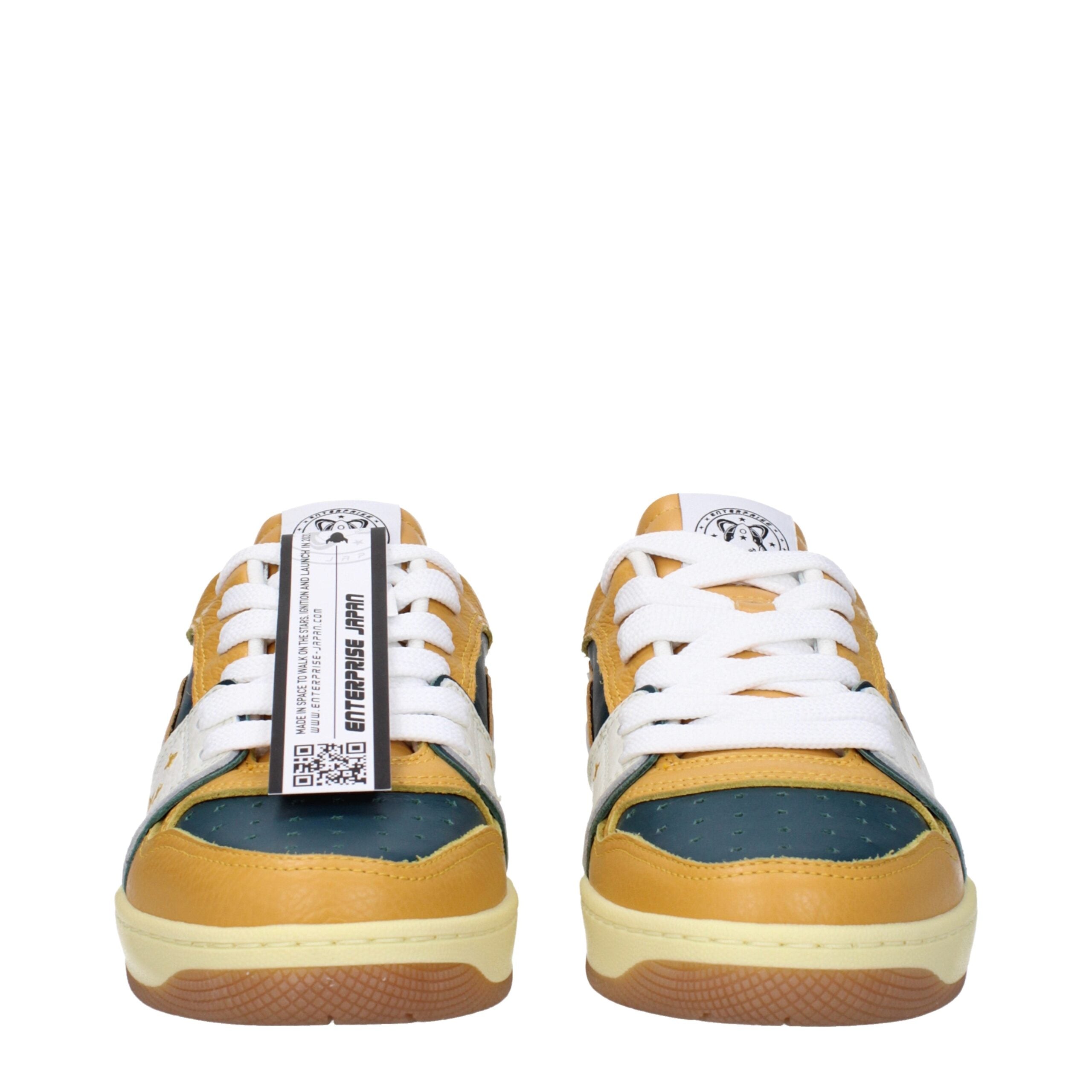 Green Leather Low Tops Enterprise Japan