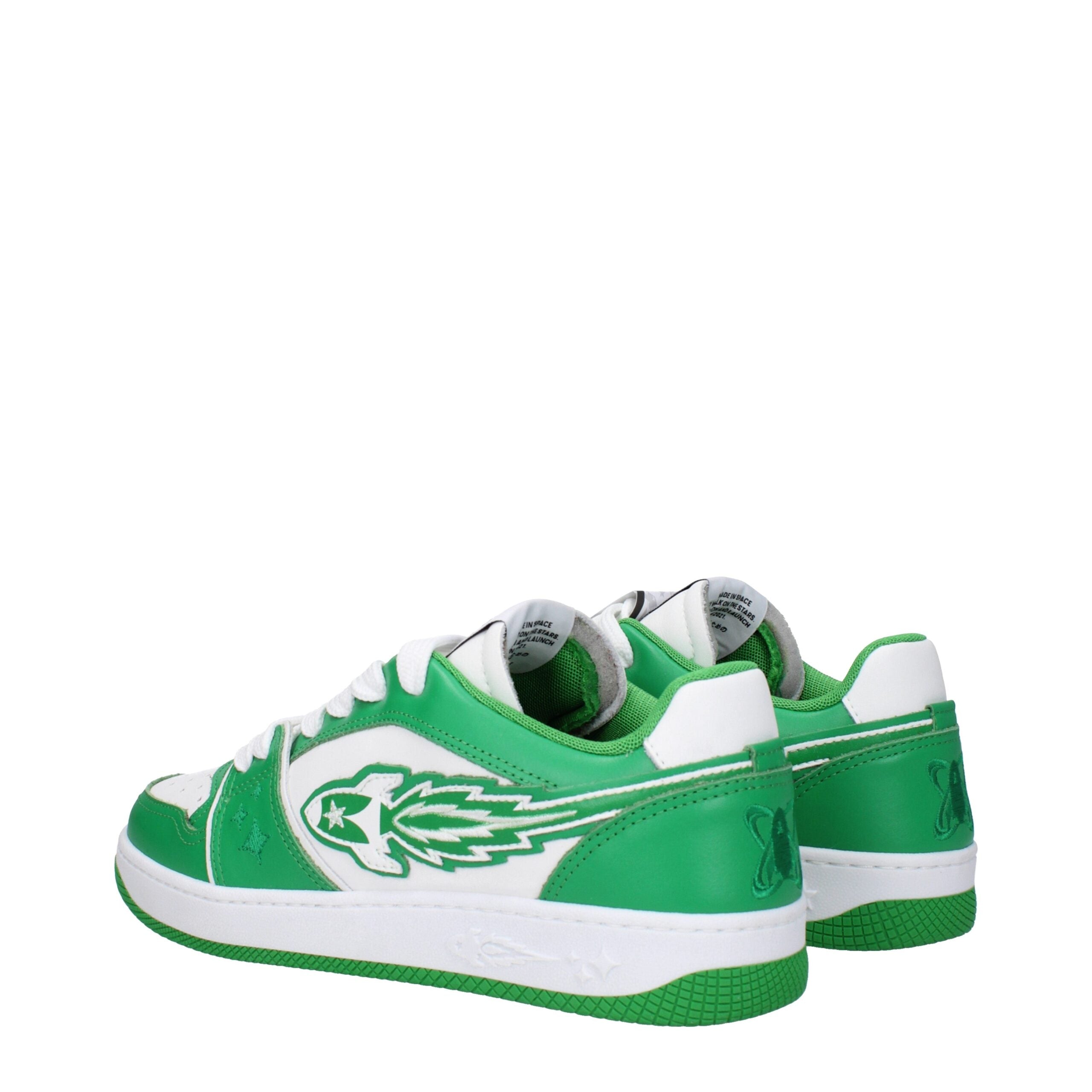 Green Leather Low Tops Enterprise Japan