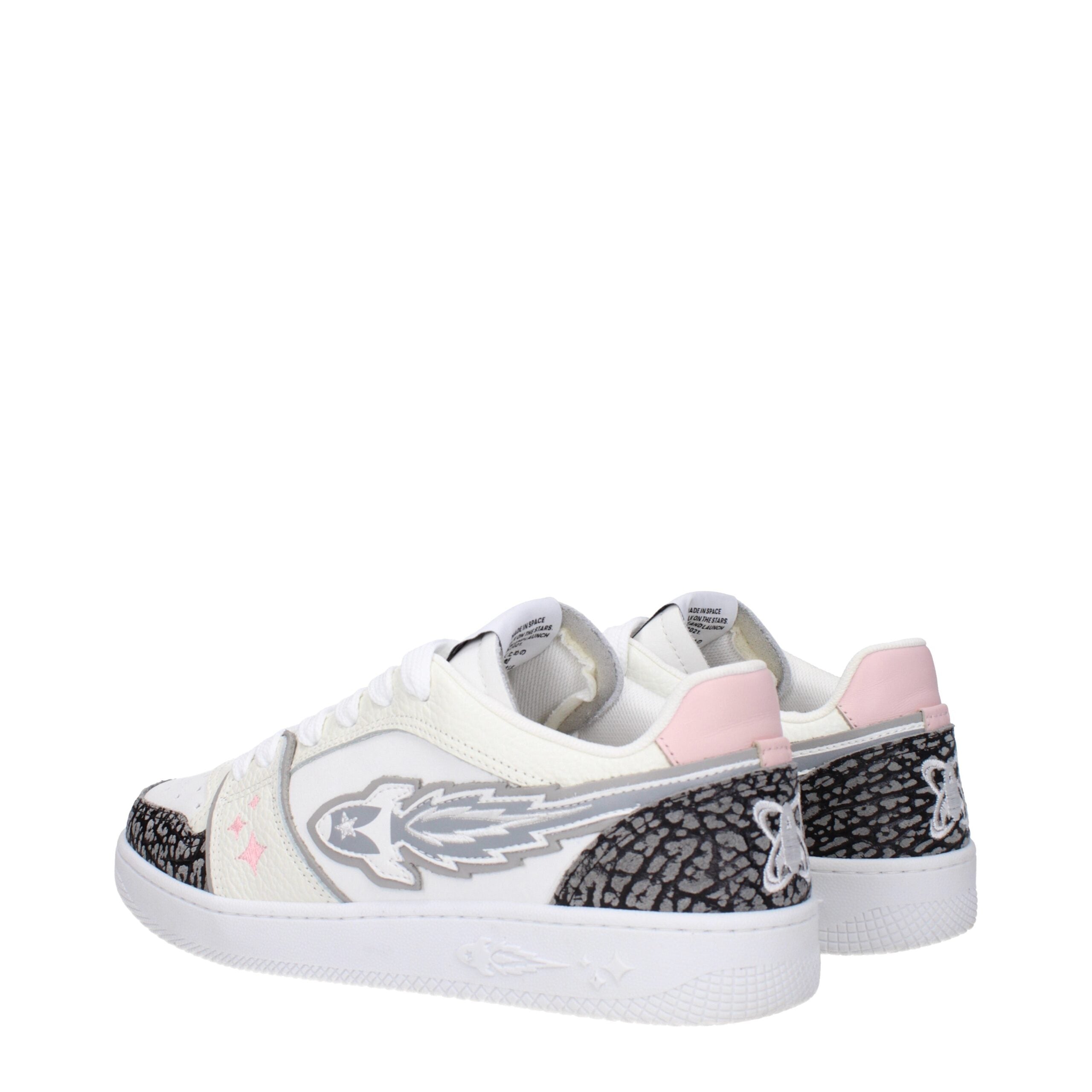 White Leather Athletic Sneakers Enterprise Japan