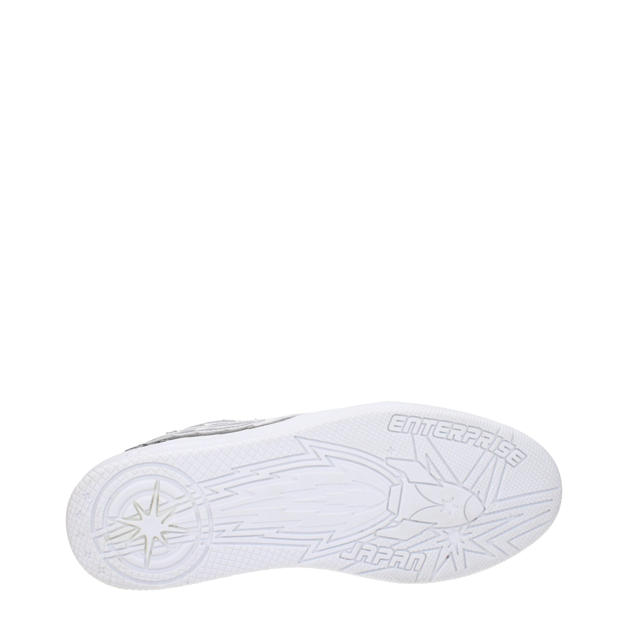 White Leather Athletic Sneakers Enterprise Japan