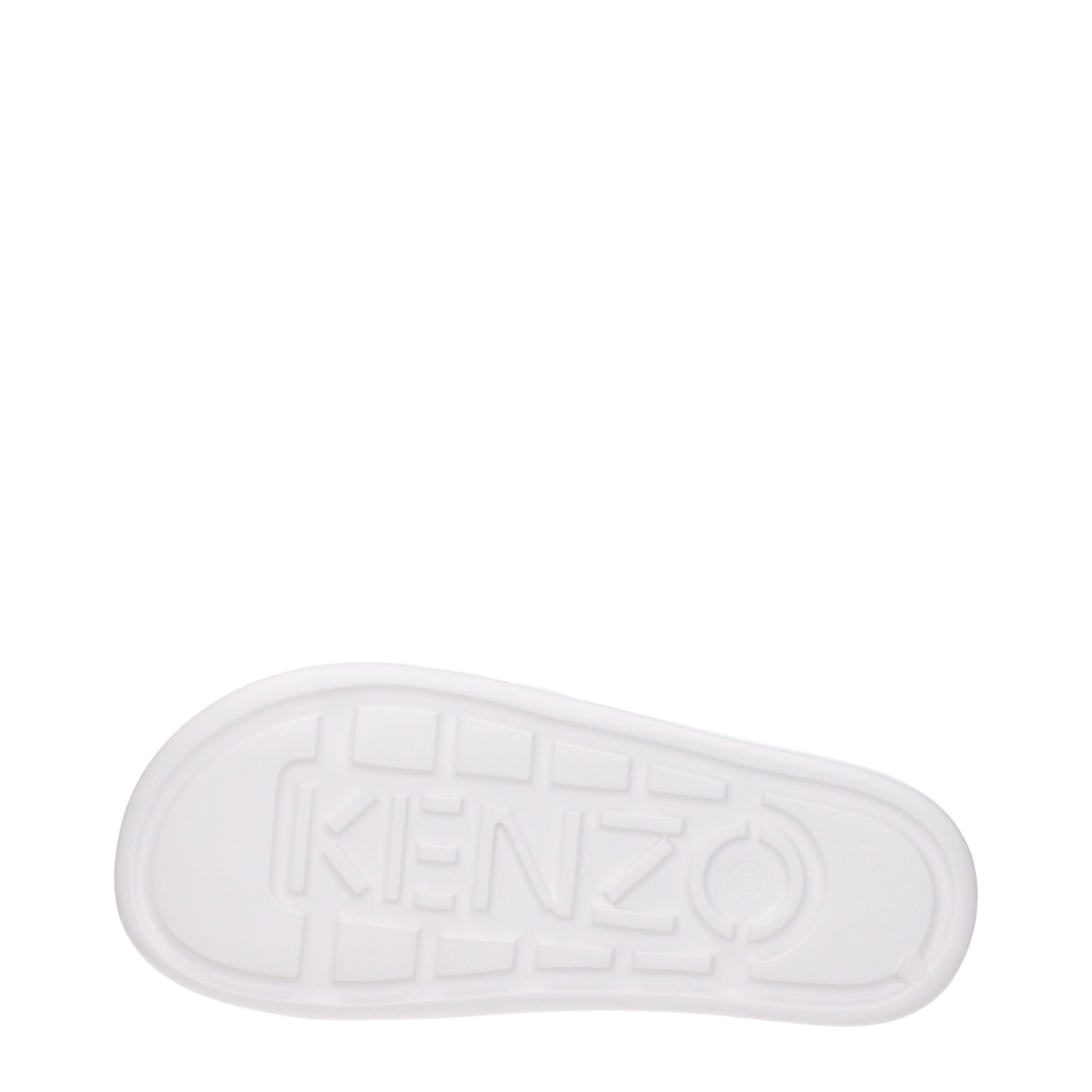 White Cotton Slippers Sandals Kenzo
