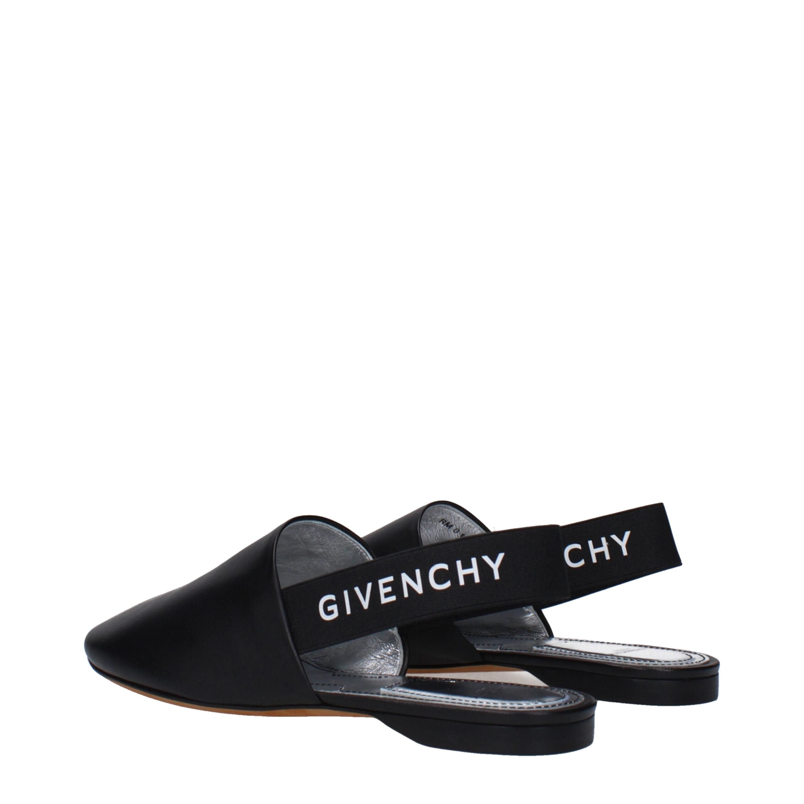 Black Leather Mules Givenchy