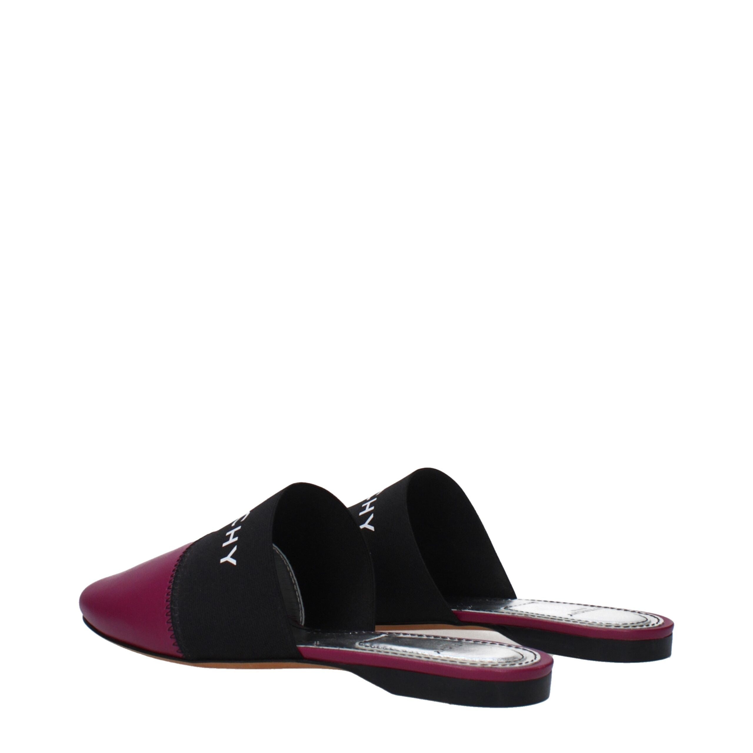Purple Leather Slippers Sandals Givenchy