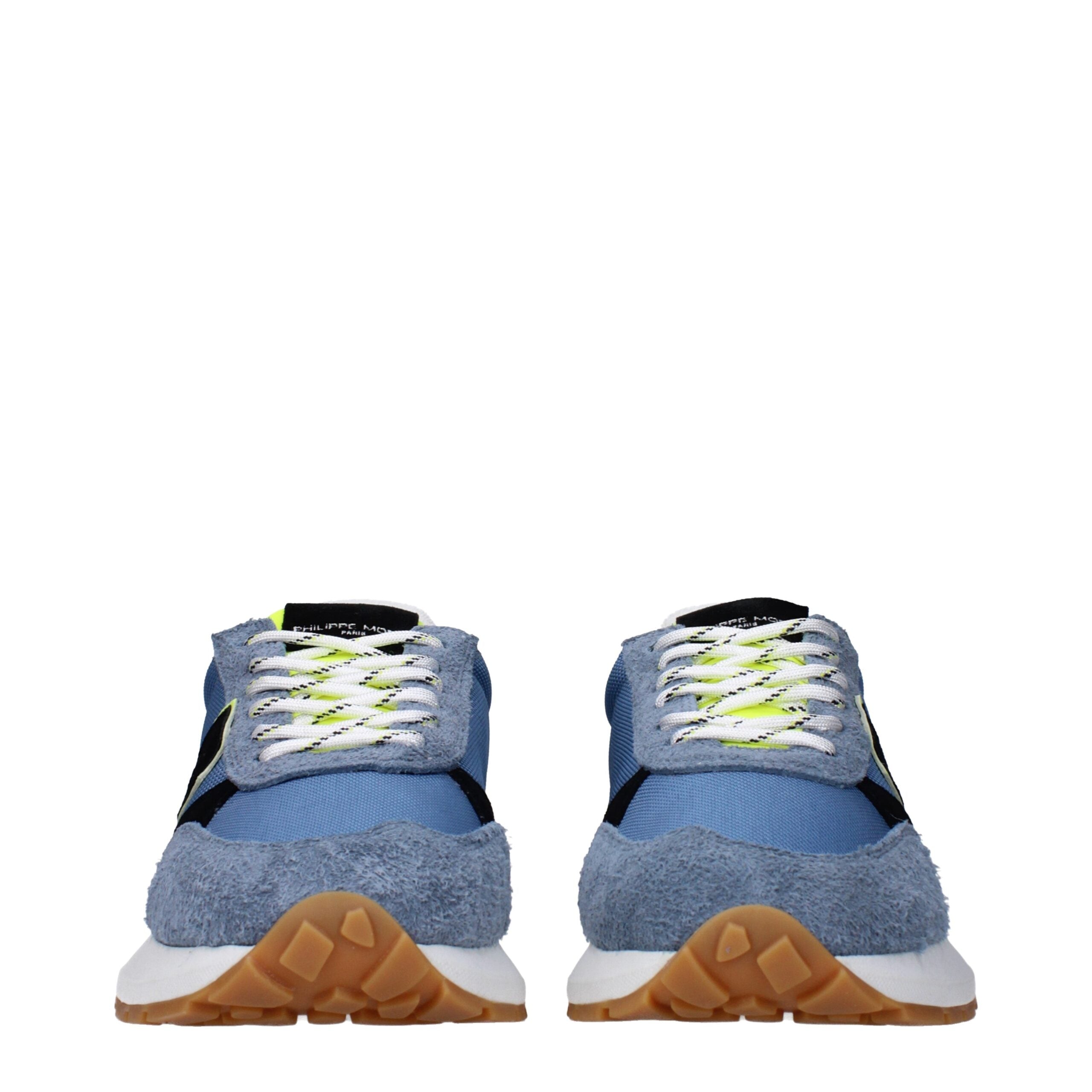 Blue Fabric Athletic Sneakers Philippe Model