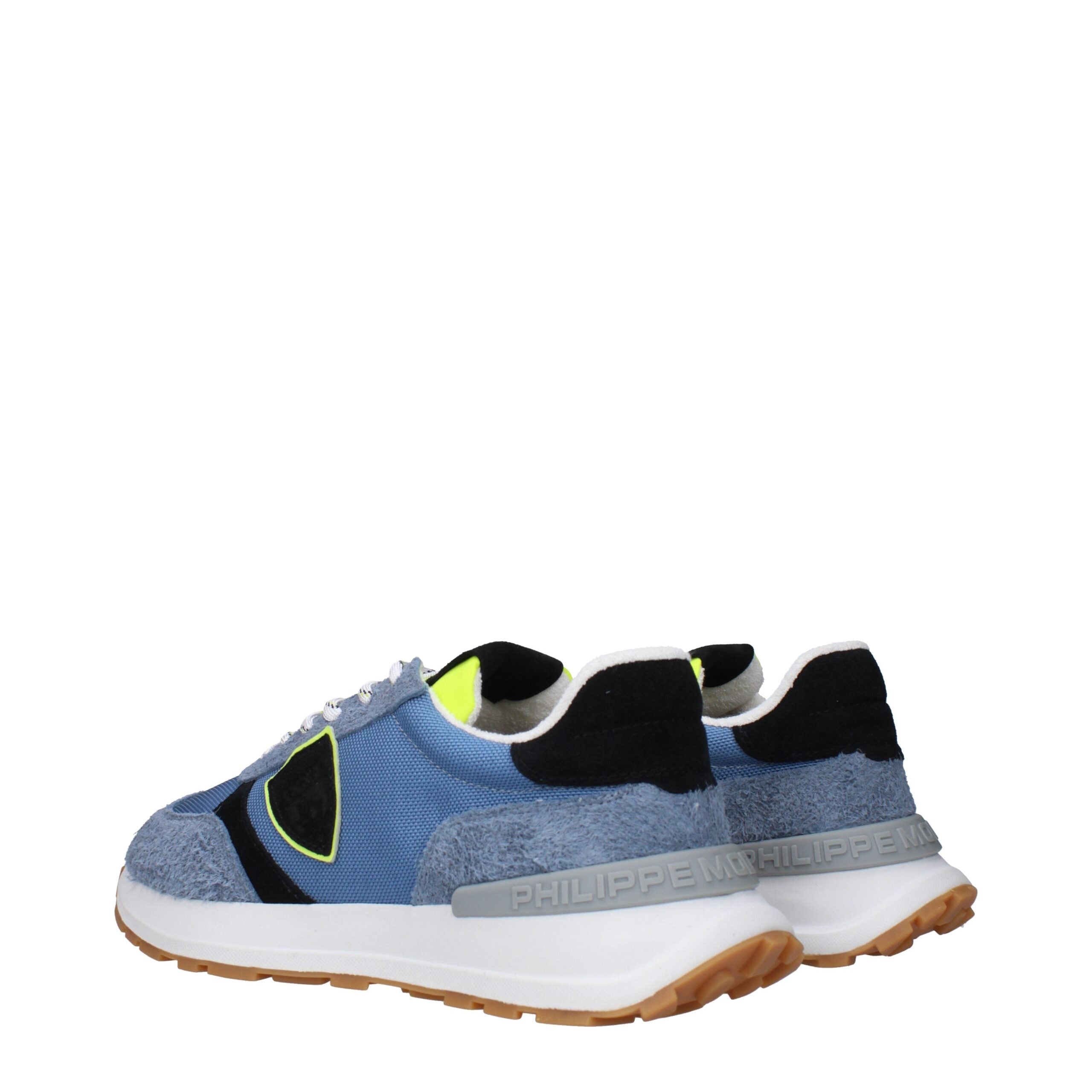 Blue Fabric Athletic Sneakers Philippe Model