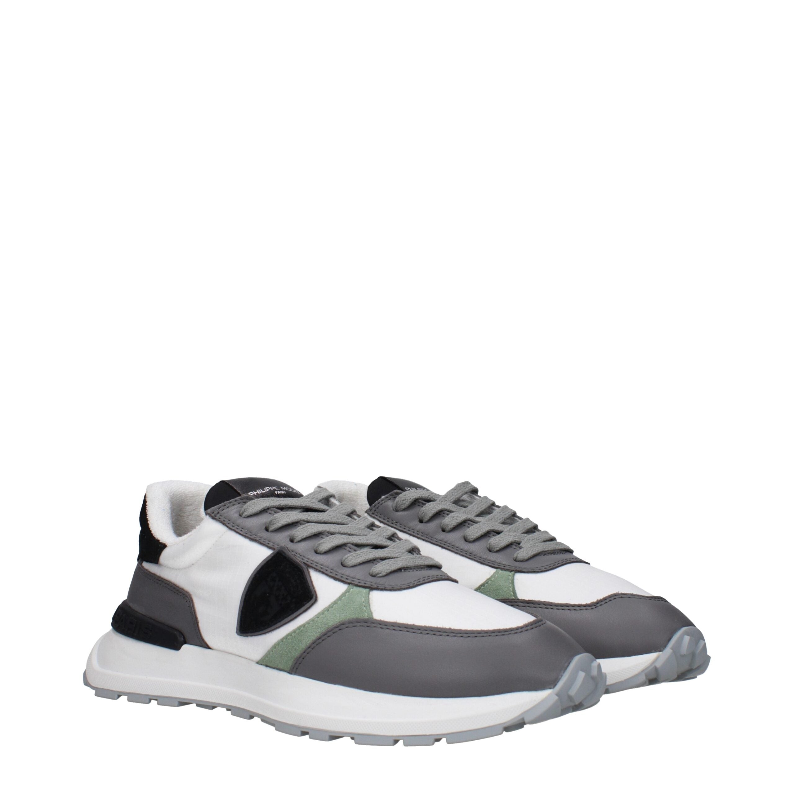 White Fabric Low Tops Philippe Model