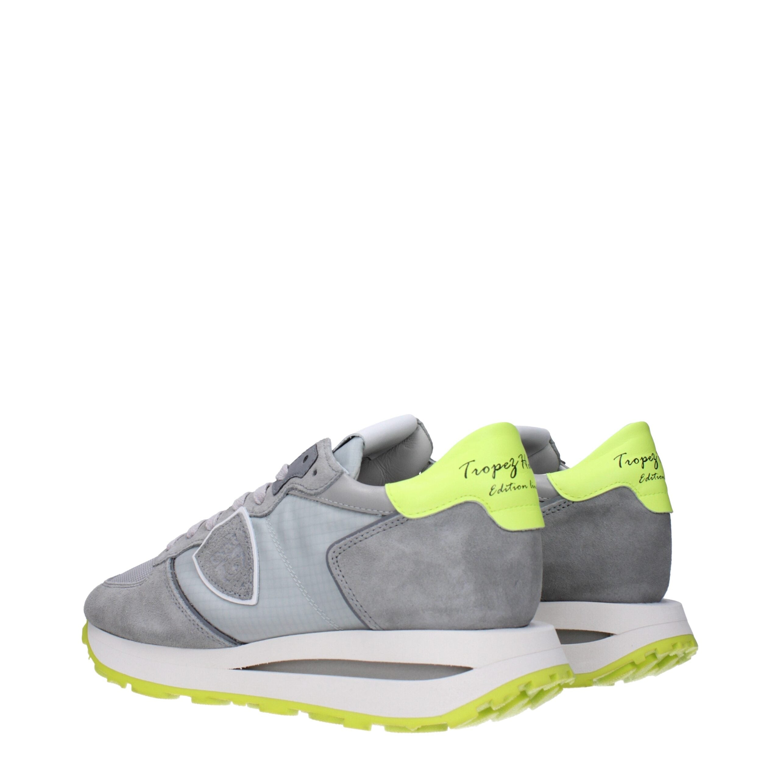 Gray Fabric Athletic Sneakers Philippe Model