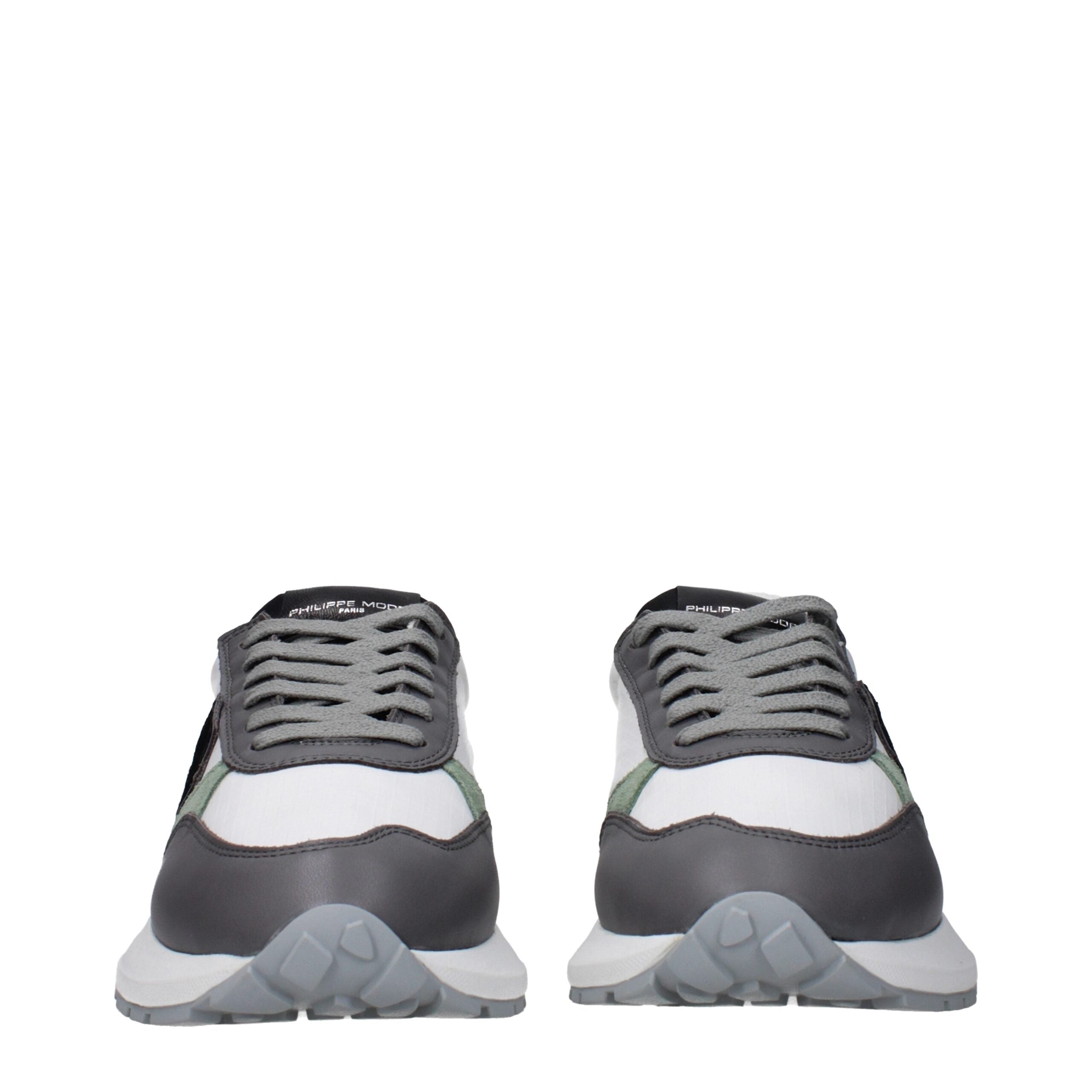 White Fabric Low Tops Philippe Model