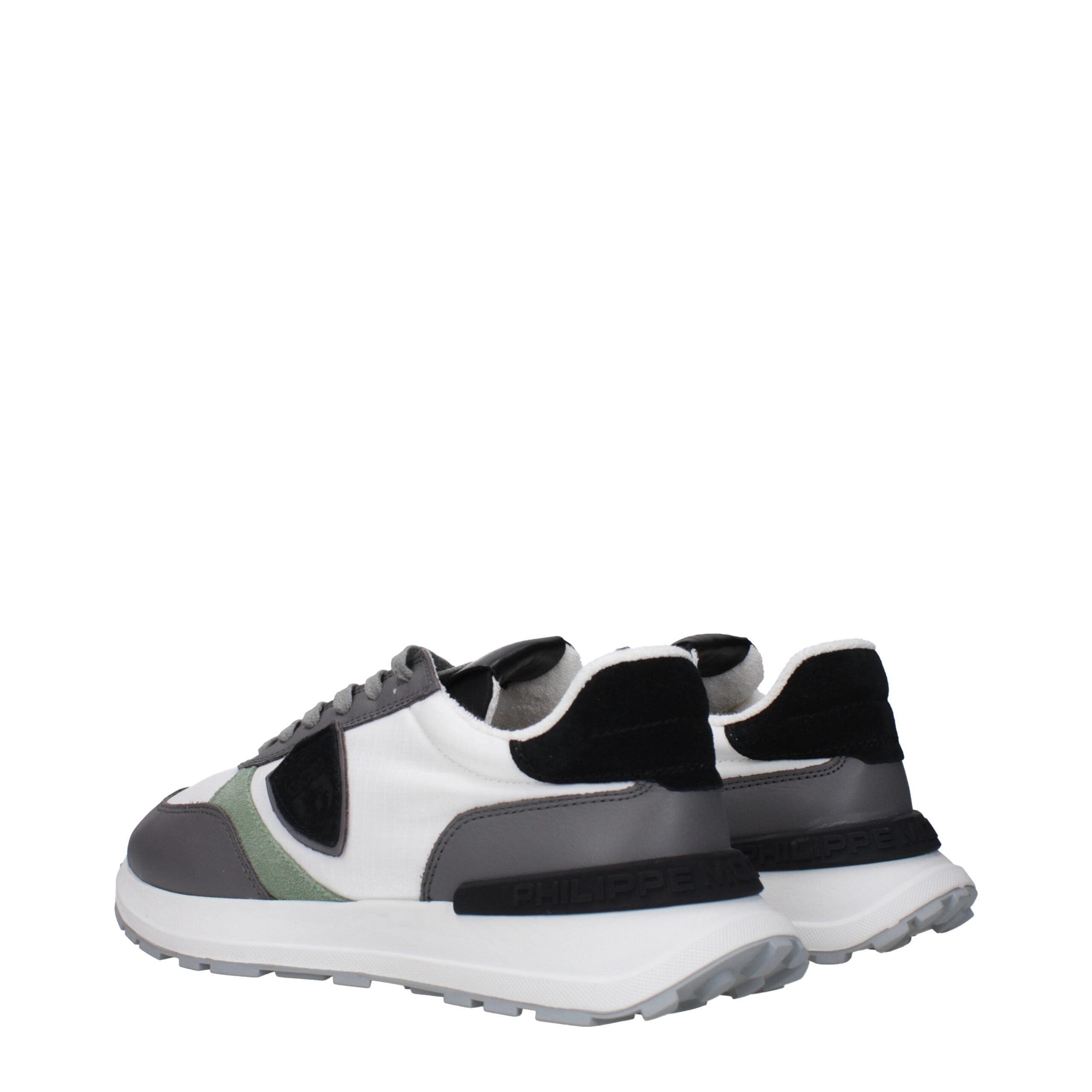 White Fabric Low Tops Philippe Model