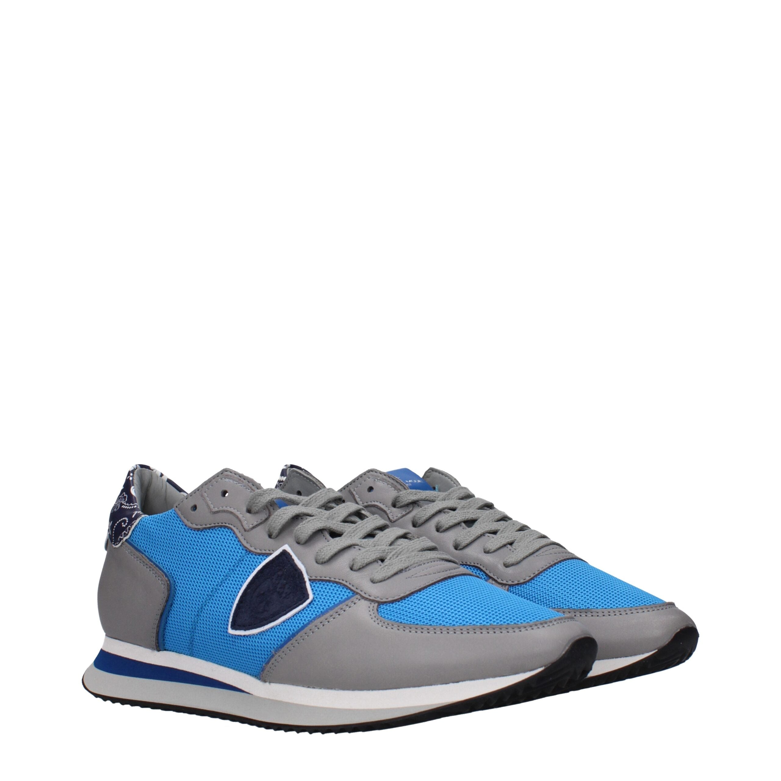 Blue Fabric Low Tops Philippe Model