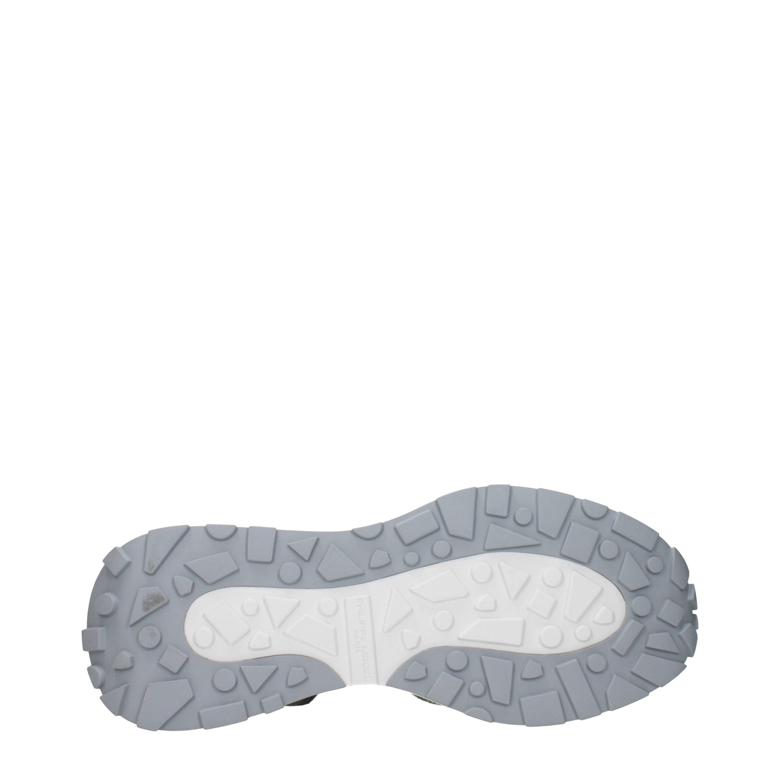 White Fabric Athletic Sneakers Philippe Model