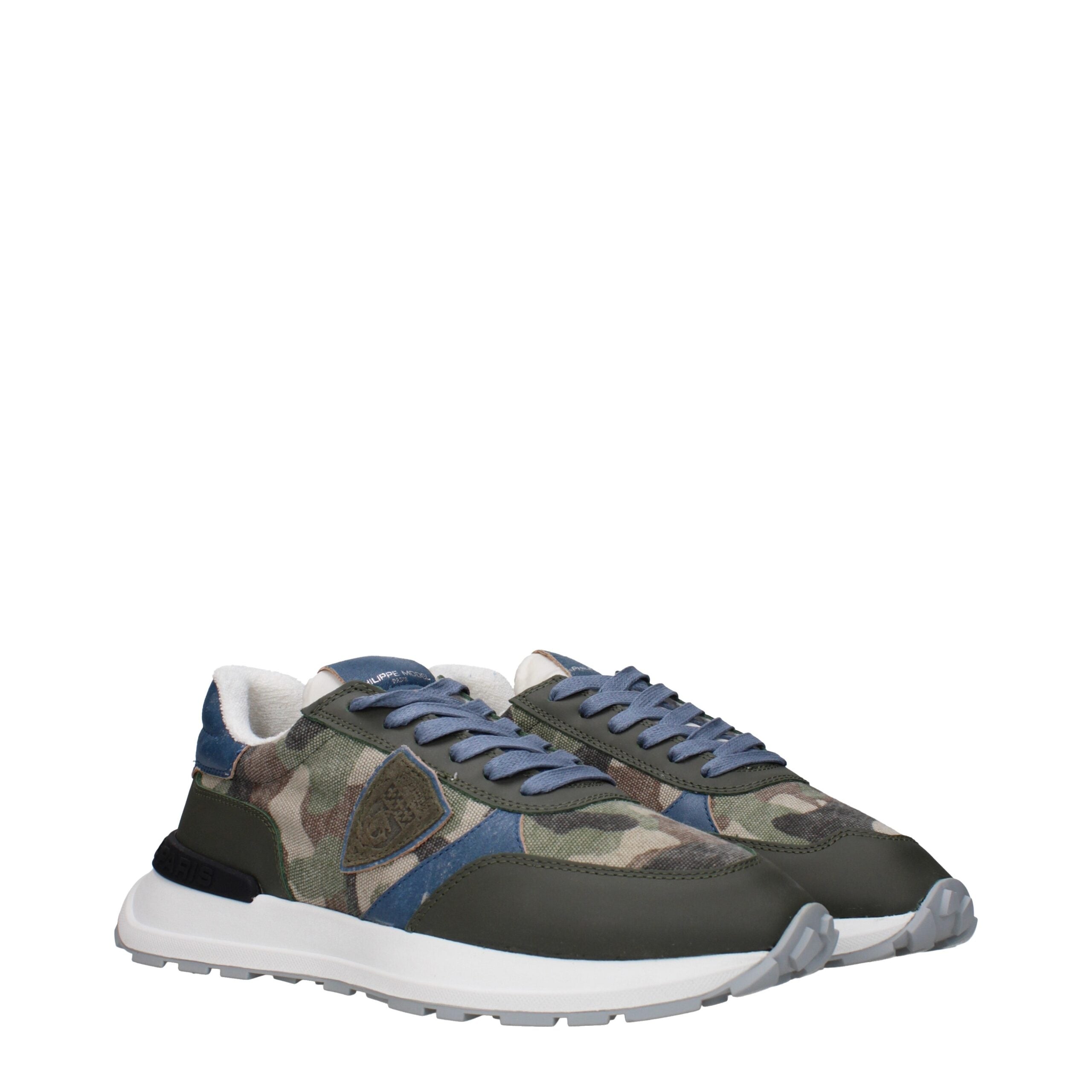 Green Fabric Athletic Sneakers Philippe Model