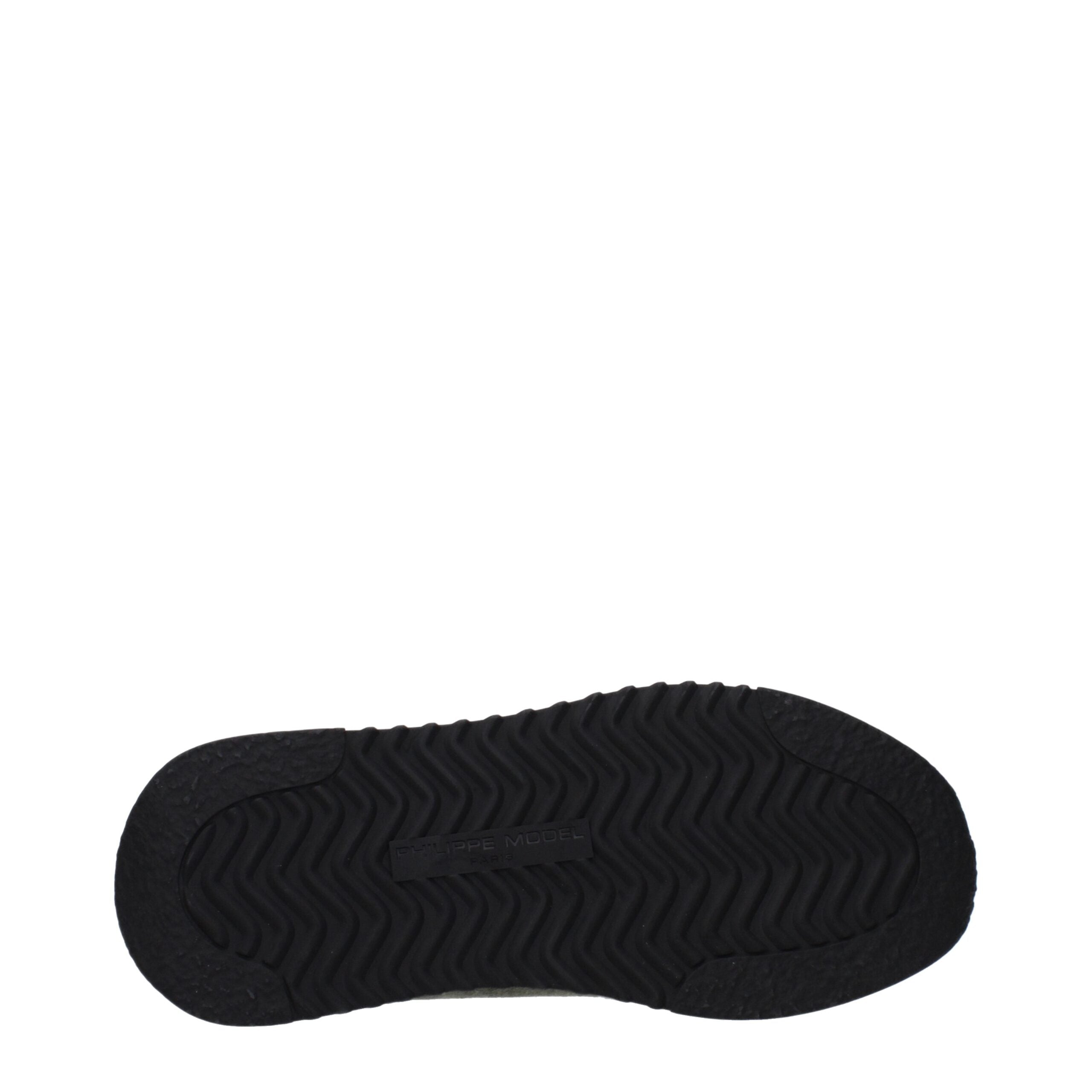 Green Leather Athletic Sneakers Philippe Model