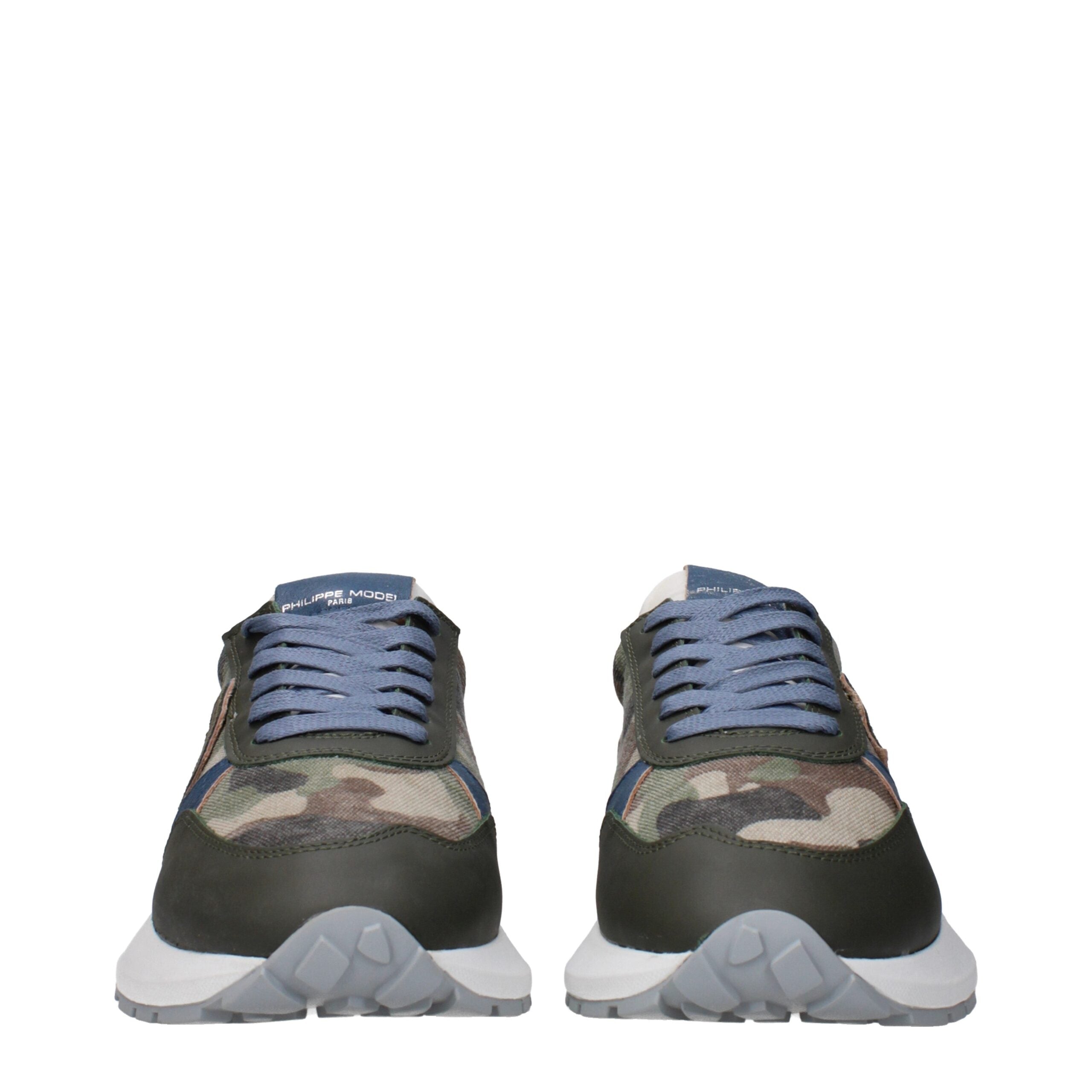 Green Fabric Athletic Sneakers Philippe Model