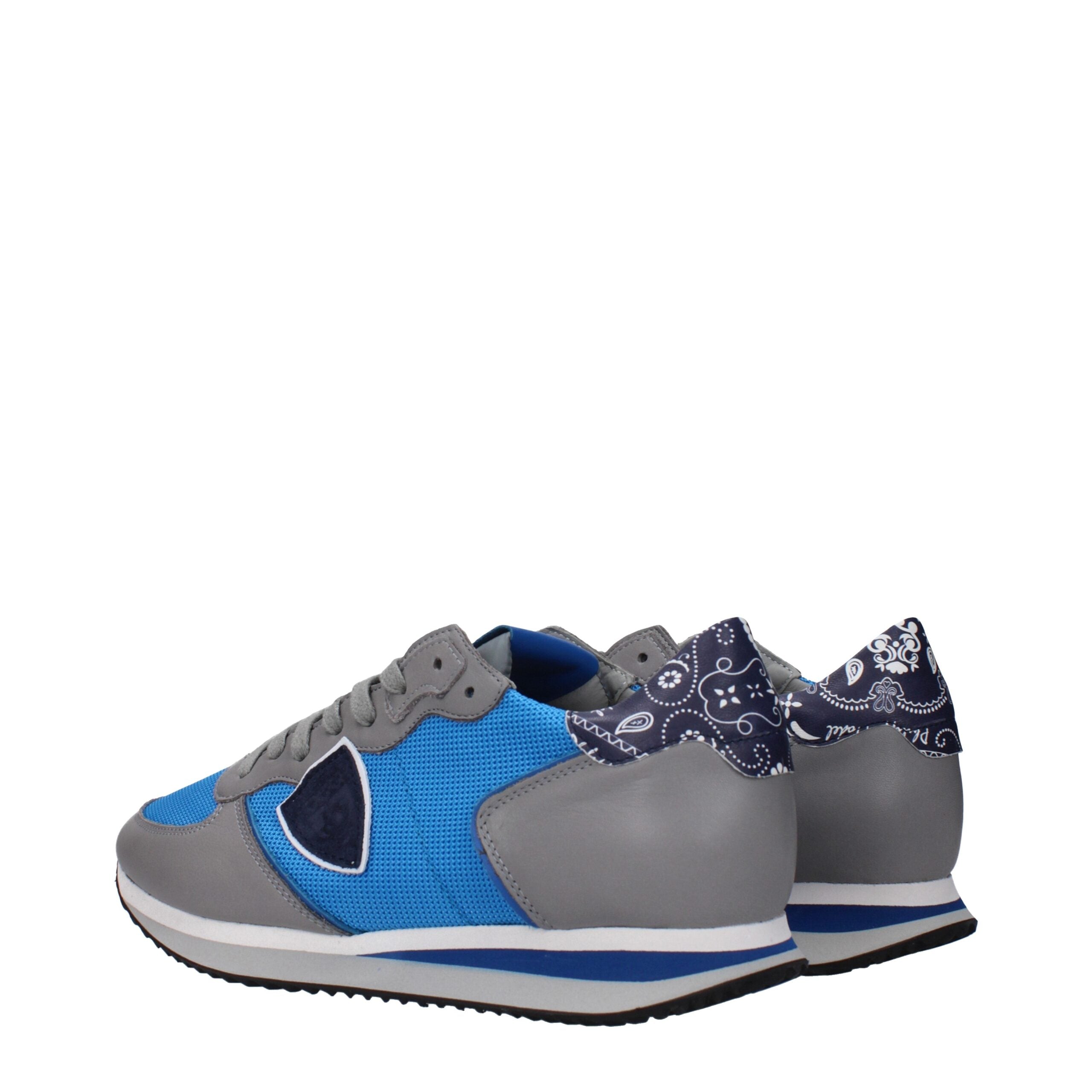 Blue Fabric Low Tops Philippe Model