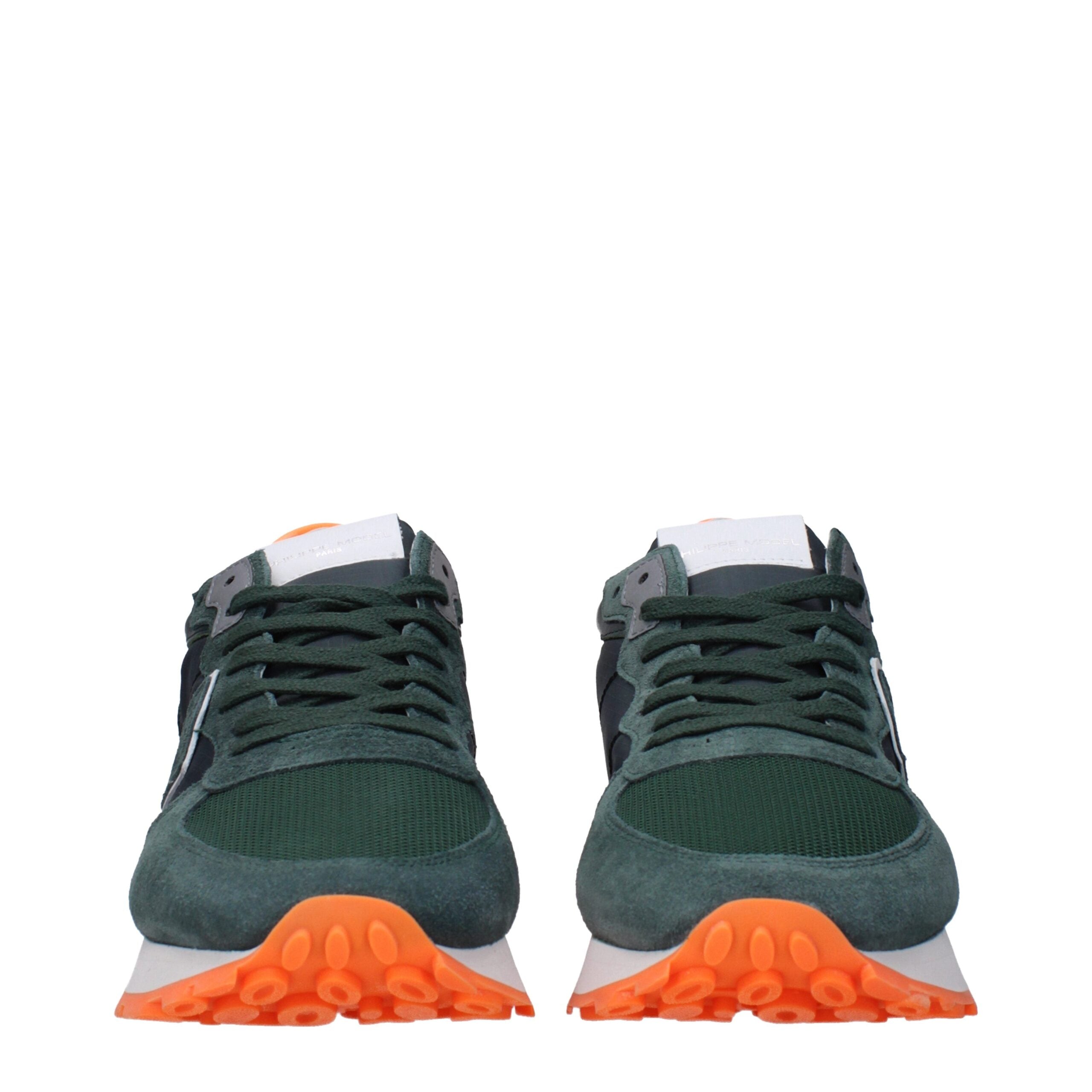 Green Fabric Athletic Sneakers Philippe Model