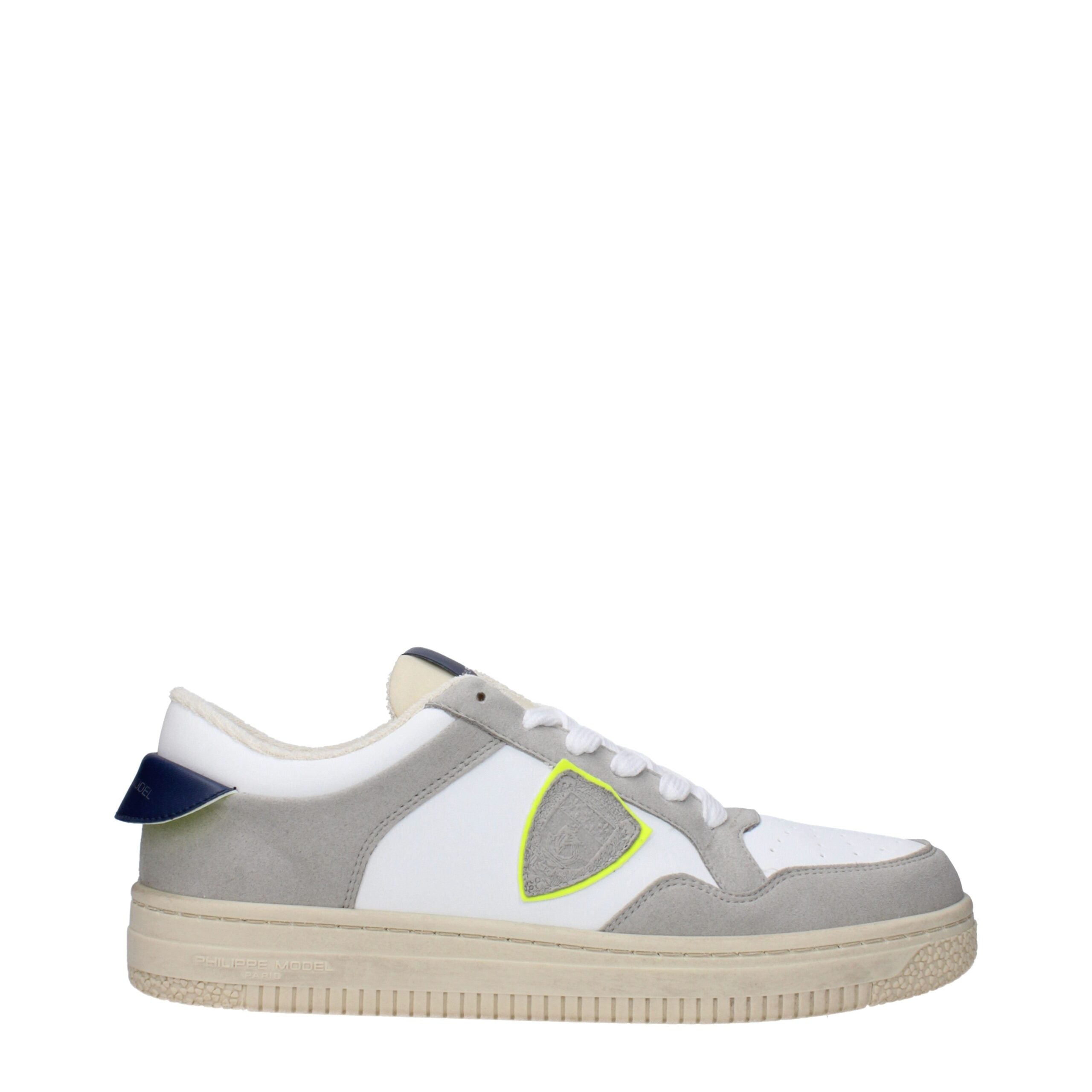 White Leather Sneakers Philippe Model