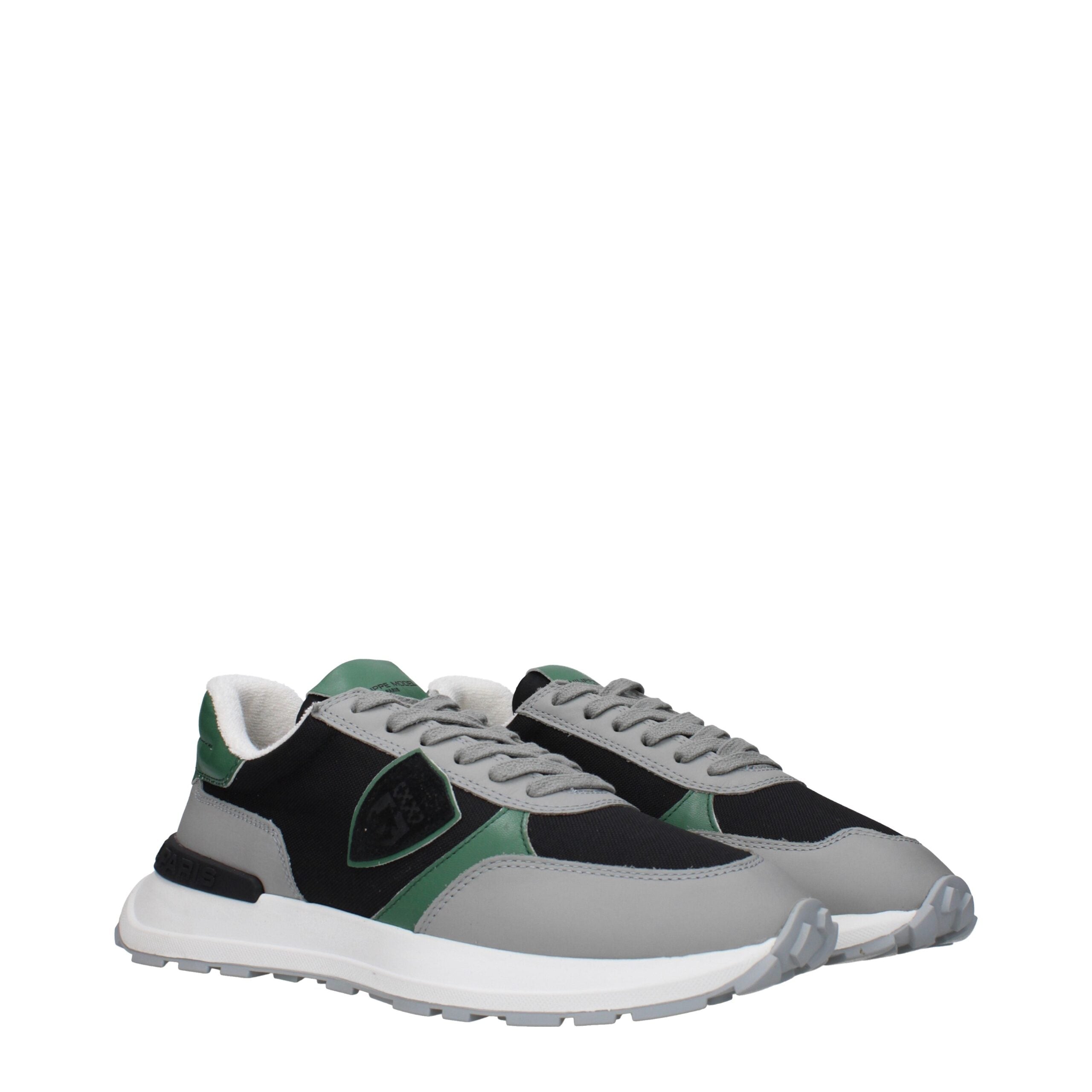 Black Fabric Athletic Sneakers Philippe Model