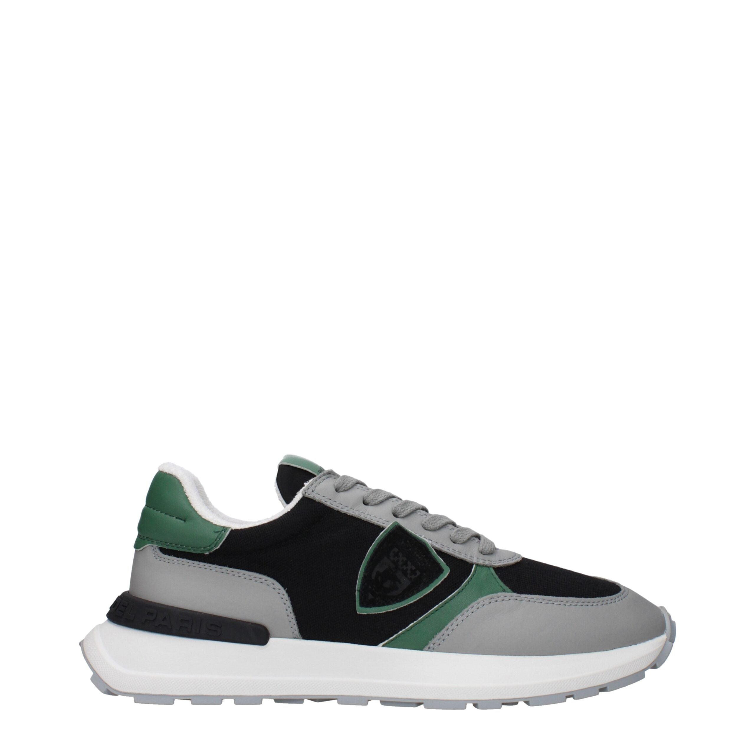 Black Fabric Athletic Sneakers Philippe Model