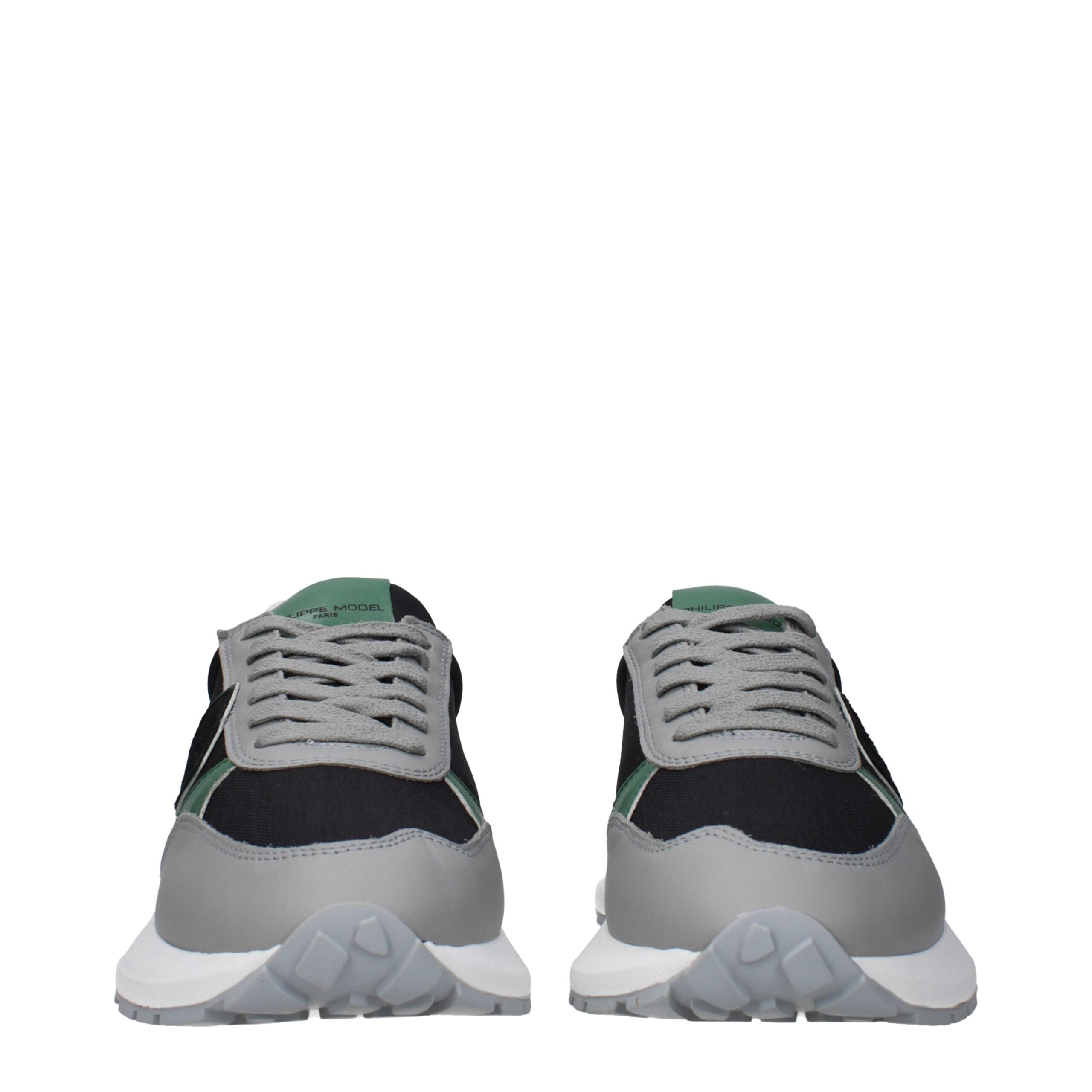 Black Fabric Athletic Sneakers Philippe Model