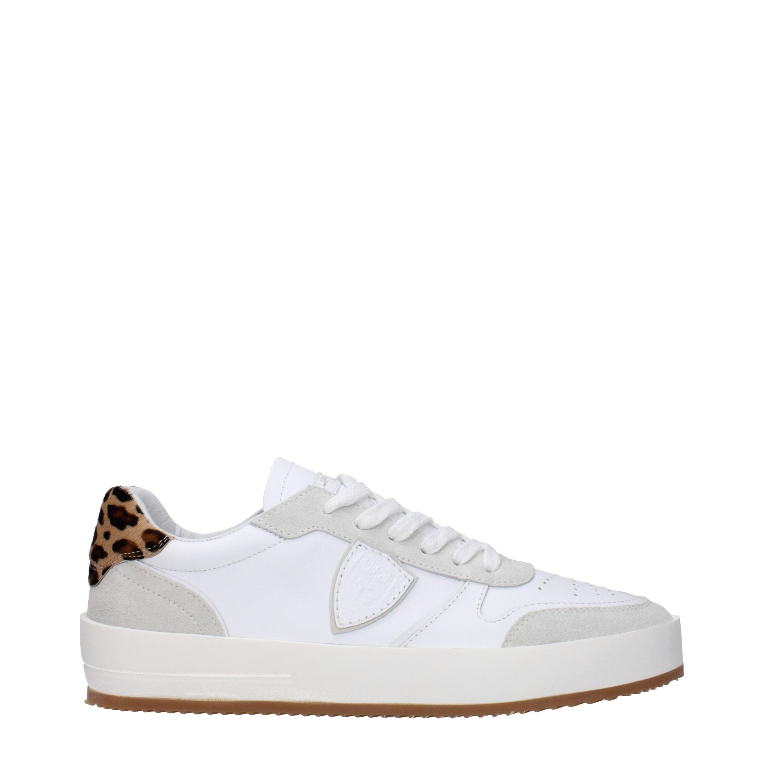 White Leather Low Tops Philippe Model
