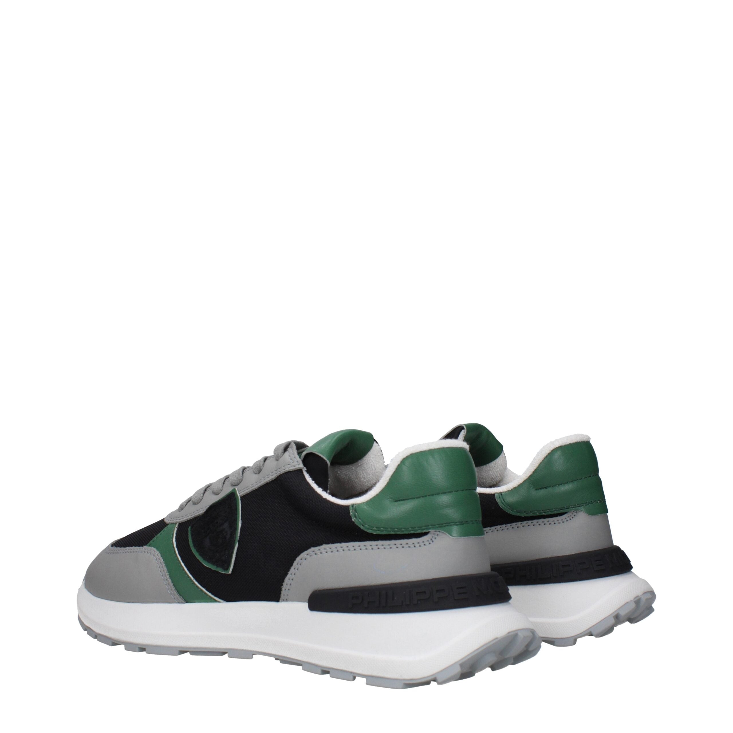 Black Fabric Athletic Sneakers Philippe Model