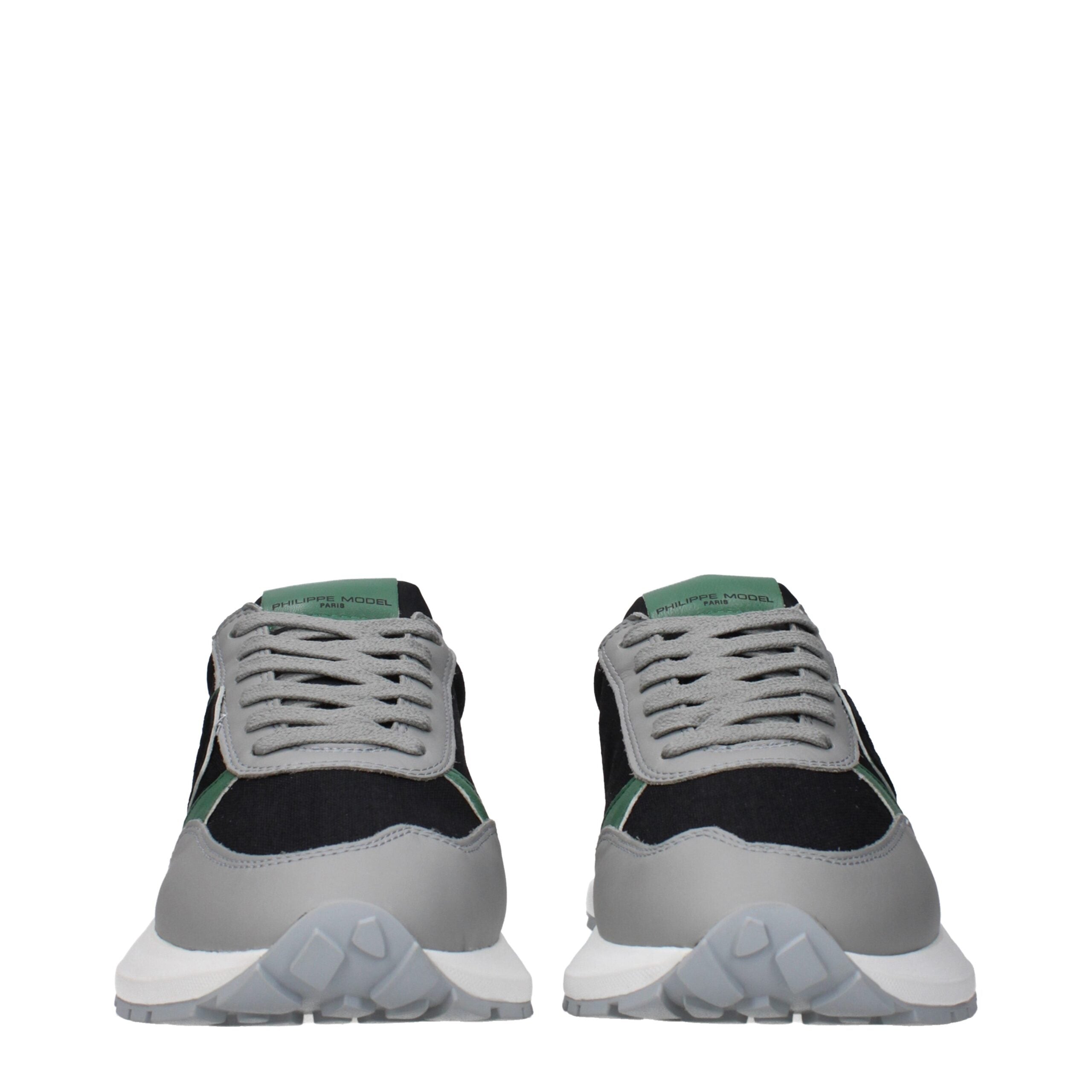 Black Fabric Athletic Sneakers Philippe Model